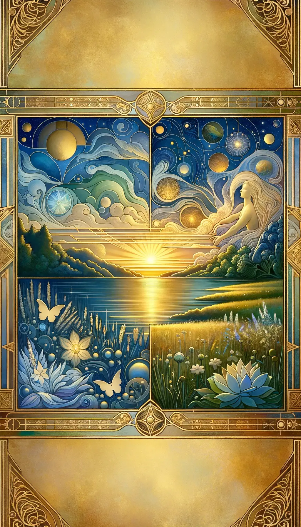 Gilded Reverie: Lavender Whispers in the Therapeutic Twilight
