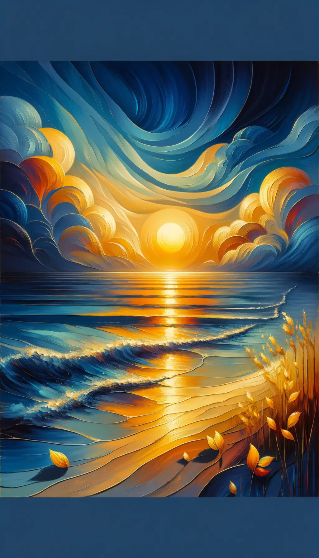 Whispers of the Golden Tide: A Therapeutic Sunset Symphony