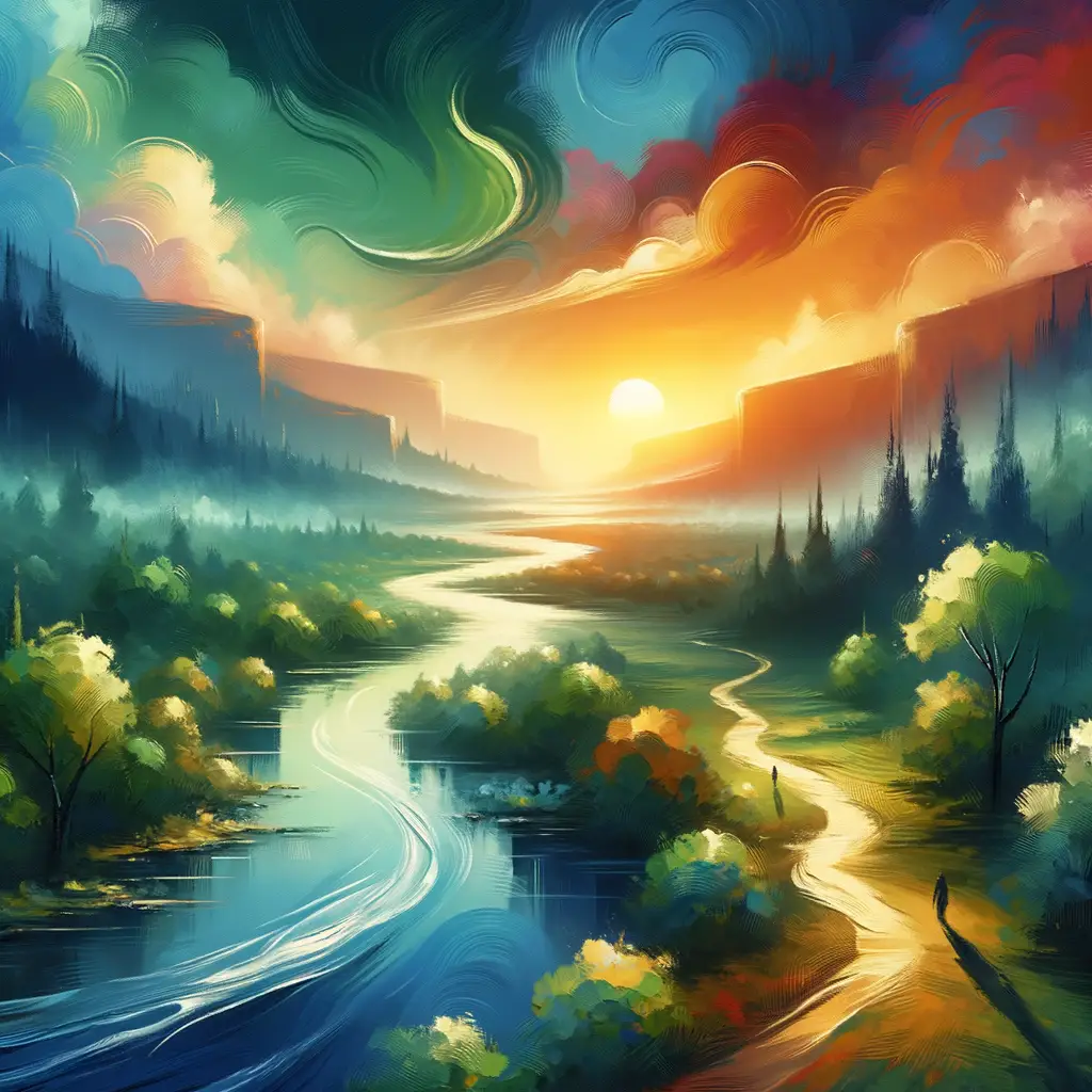 Ethereal Reverie: Whispers of the River's Embrace