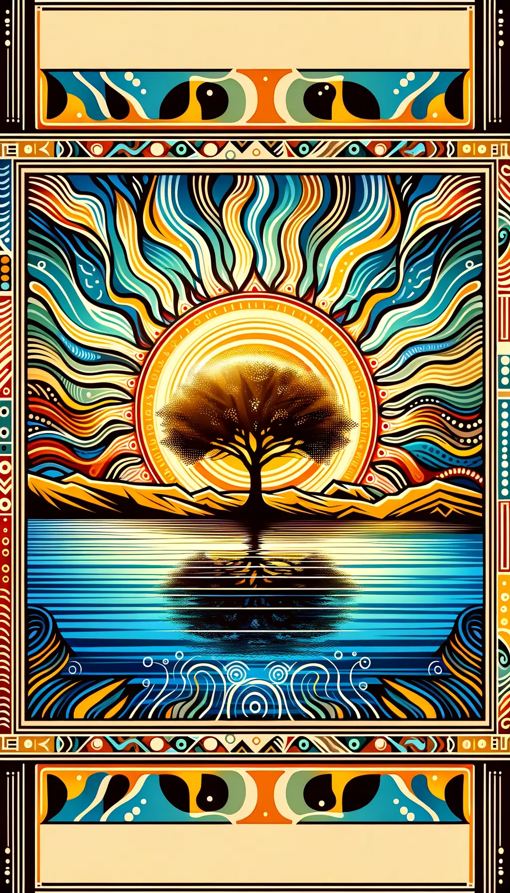 The Resilient Oak: Whispers of Serenity at Lake's Edge
