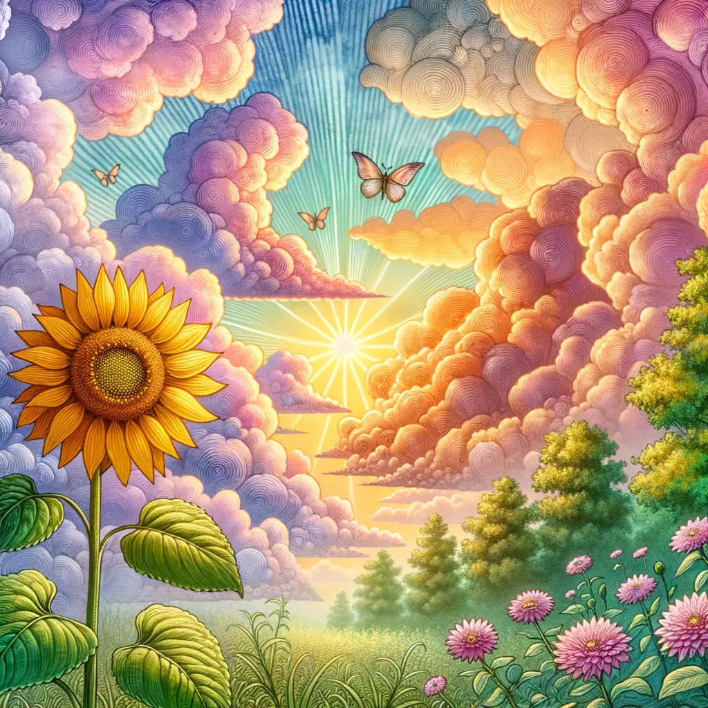 Blossom of Resilience: A Sunflower's Whisper in the Forest Glade