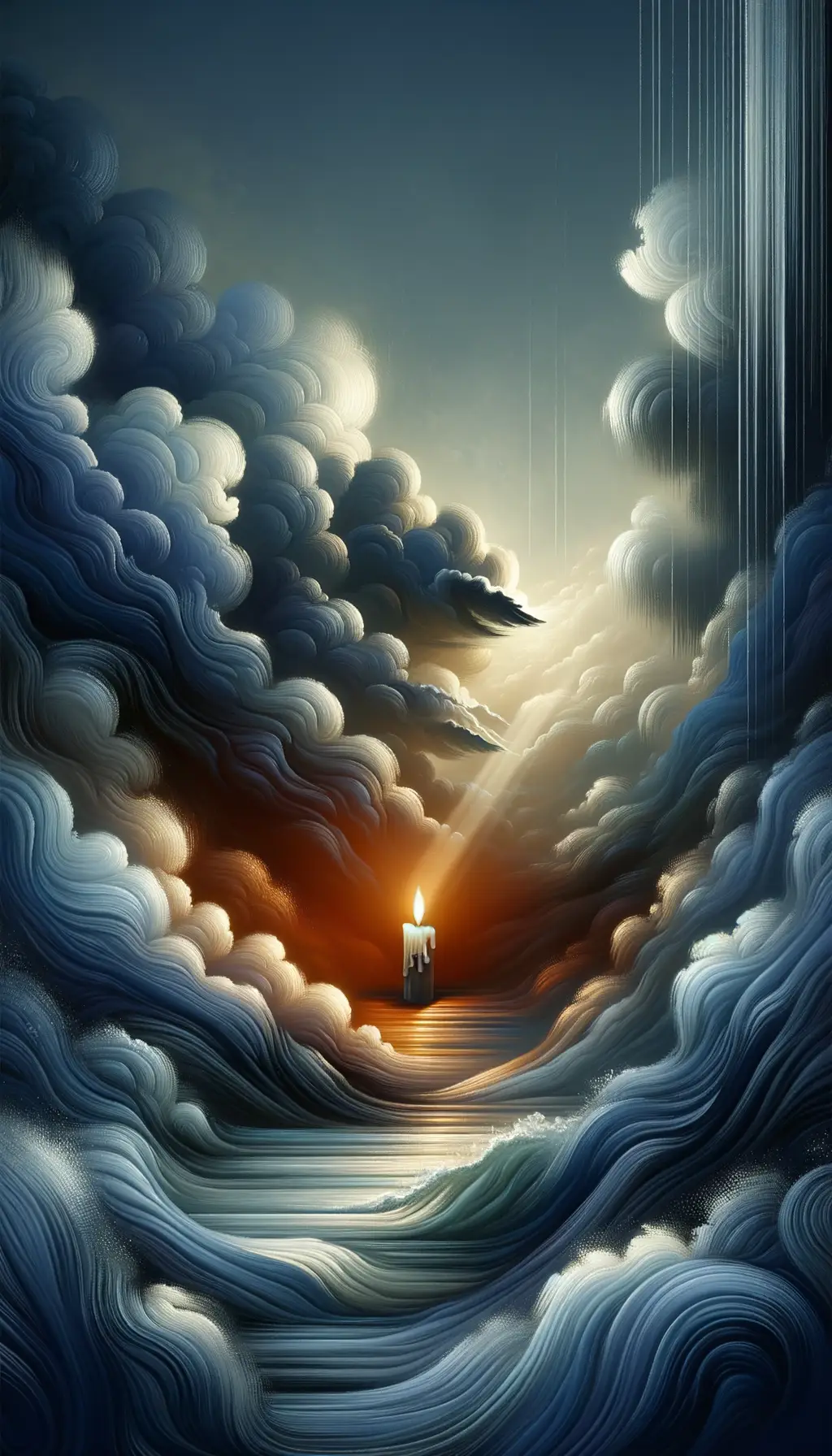 Whispers of Solace: Ember's Cascading Symphony