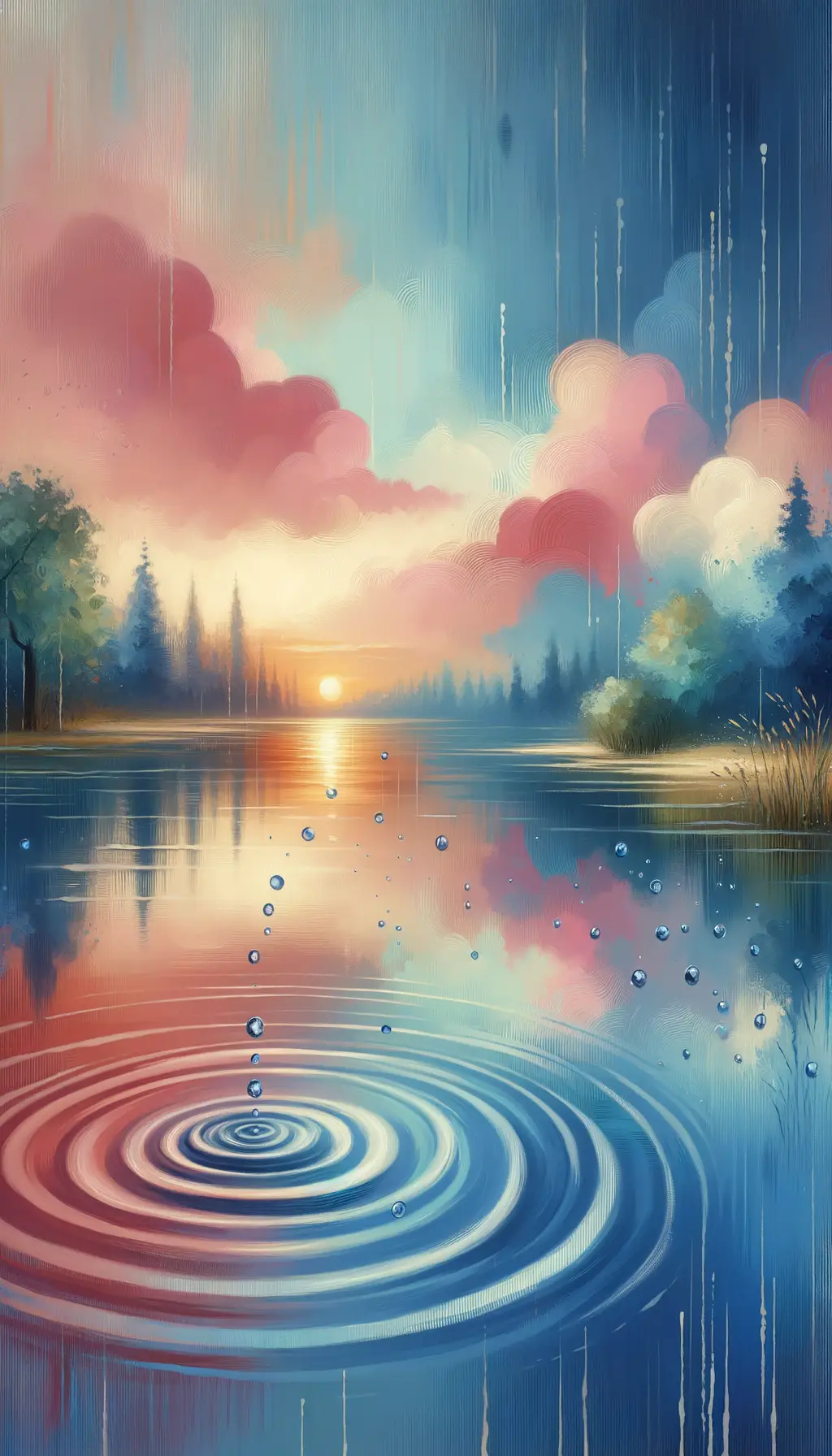 Whispered Harmonies: A Healing Canvas of Raindrop Melodies