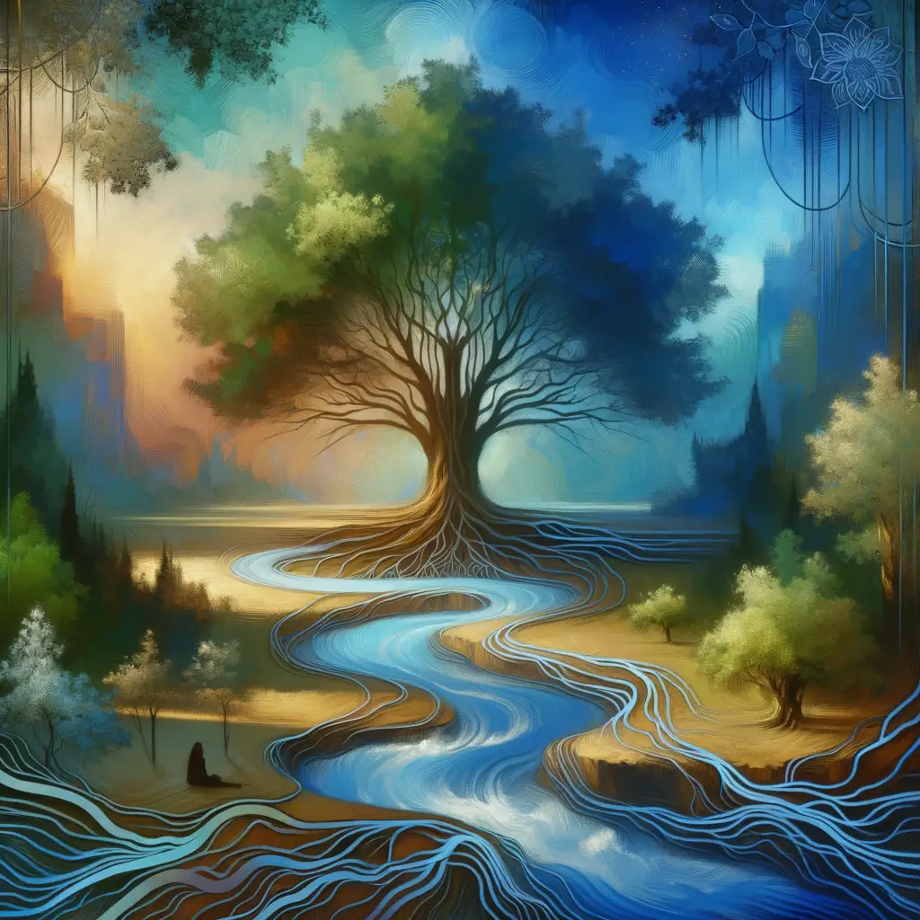 Serenity Under the Oak: Whispering Shadows of Therapy