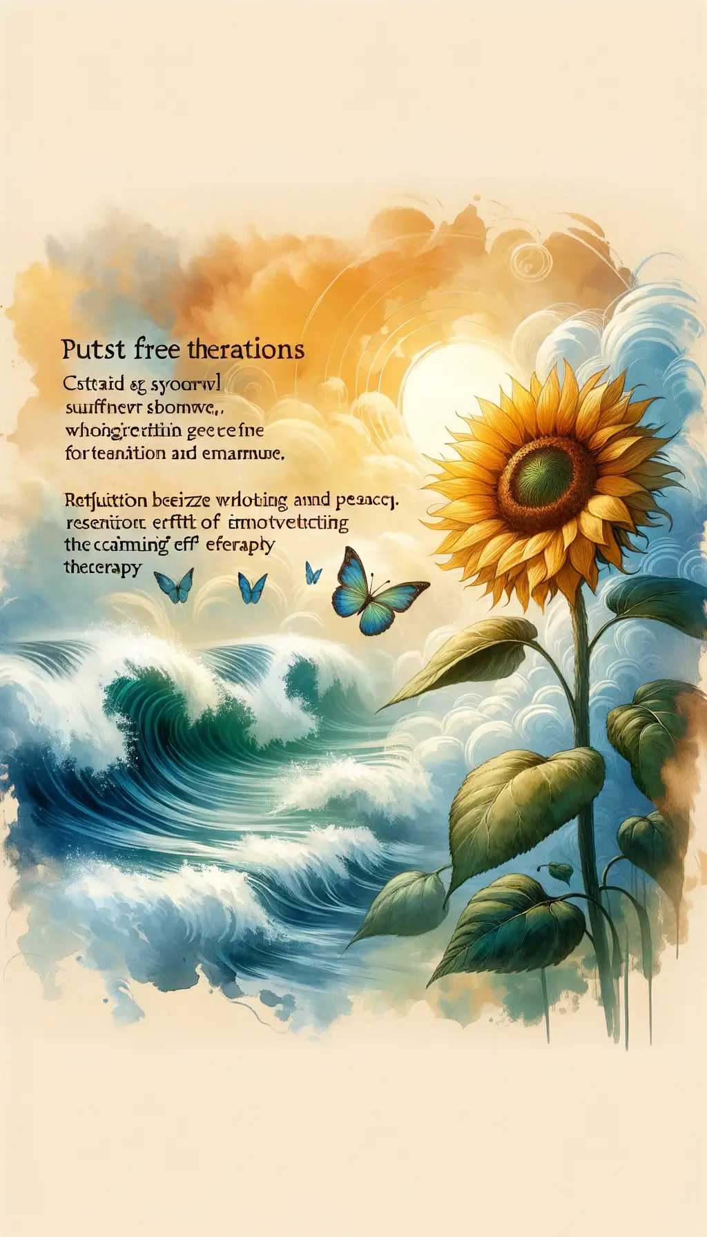 Blossoming Echoes: Whispers of Serenity in Ink Wash