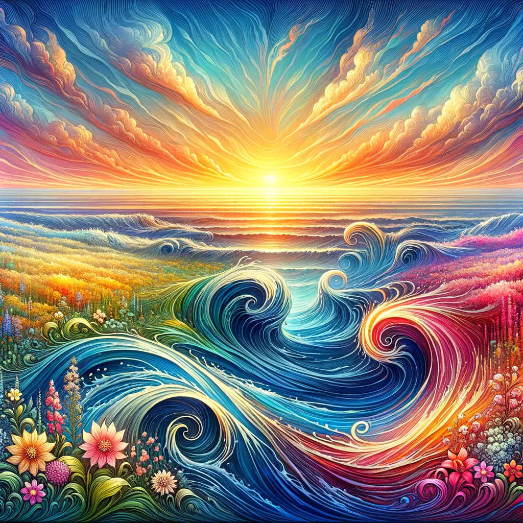 Harmony's Embrace: Sunrise Whispers on the Still Sea