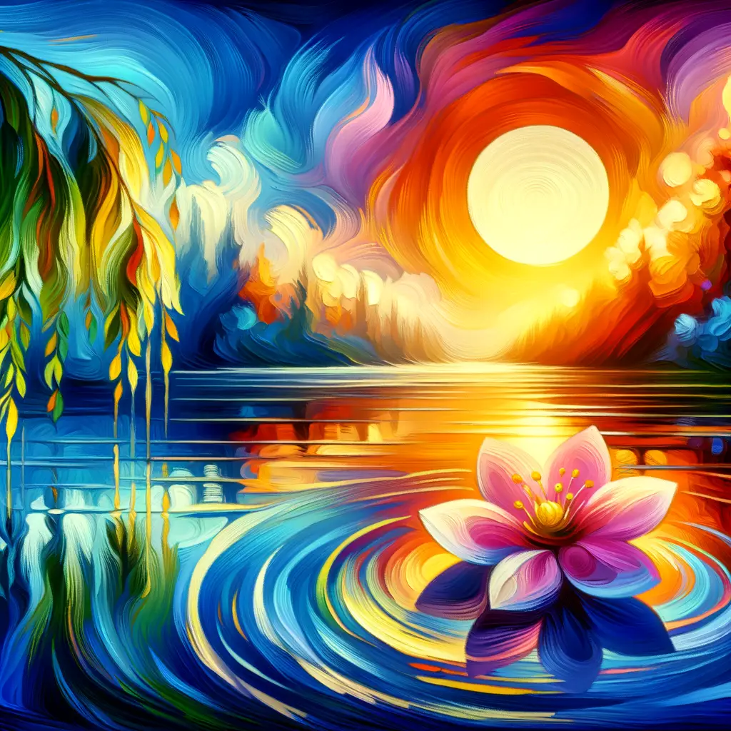 Tranquil Blossoms Embraced by Whispering Stillness