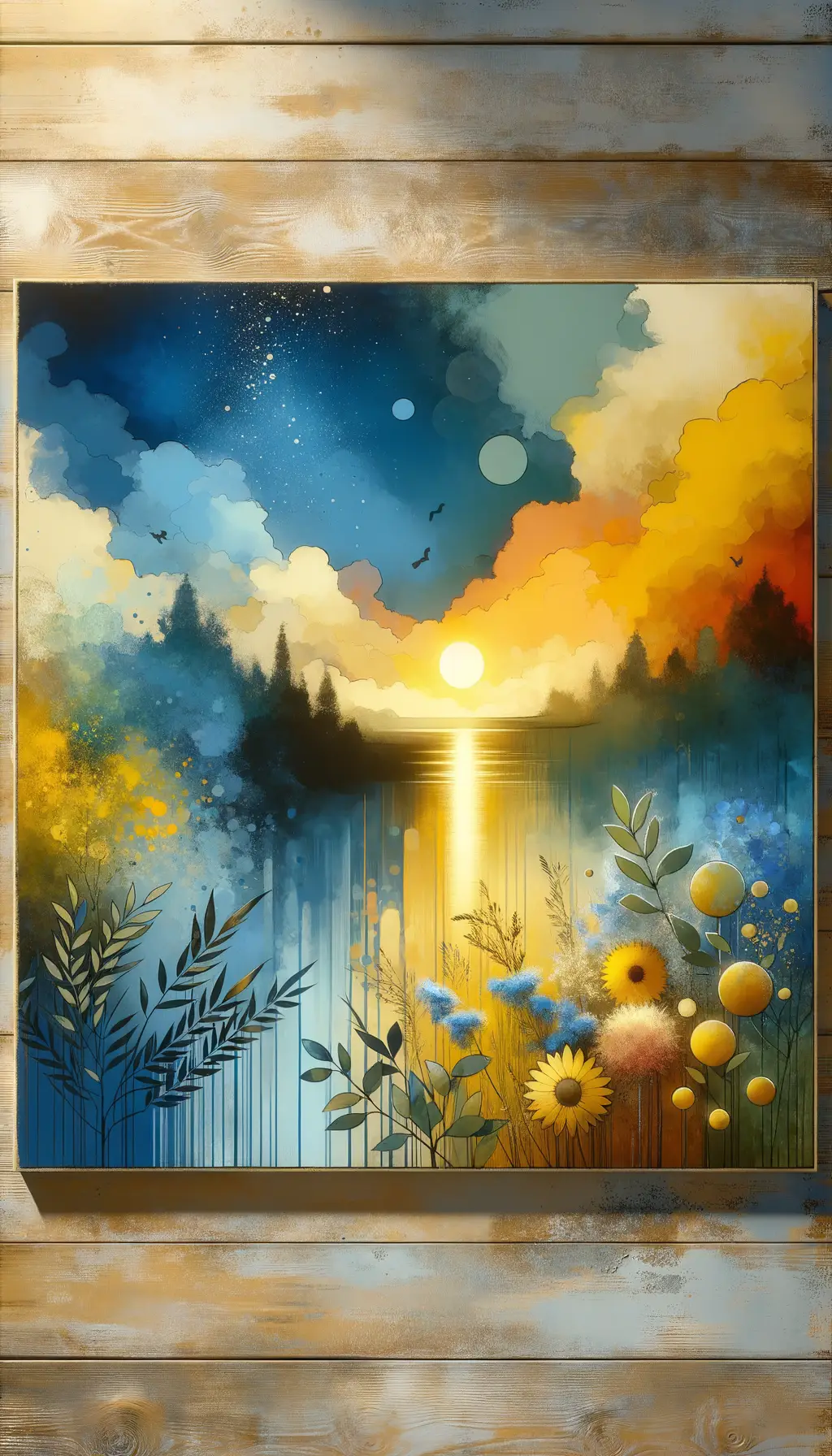 Waves of Whispers: When Meadows Meet the Setting Sun
