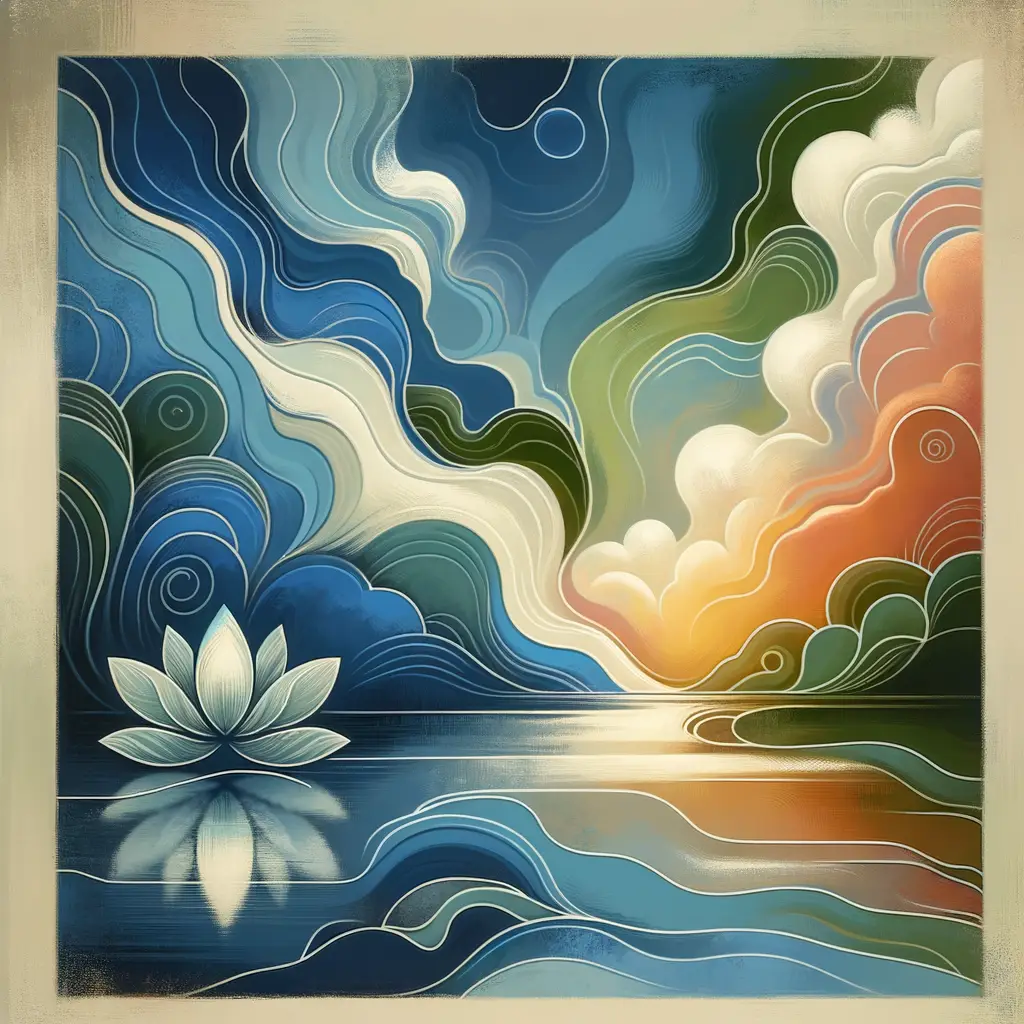 Serenity's Lotus: The Healing River of Dusk