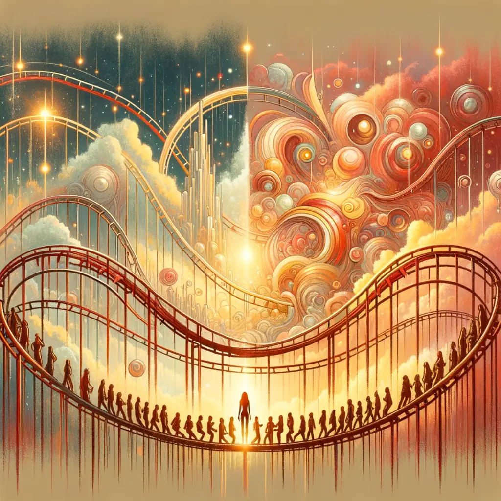 Echoes of Self: Illuminated Emotions on the Surreal Circuit