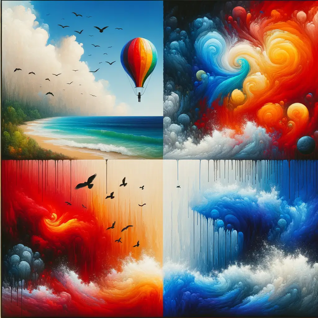 Echoes of Renewal: A Symphony in Elemental Hues