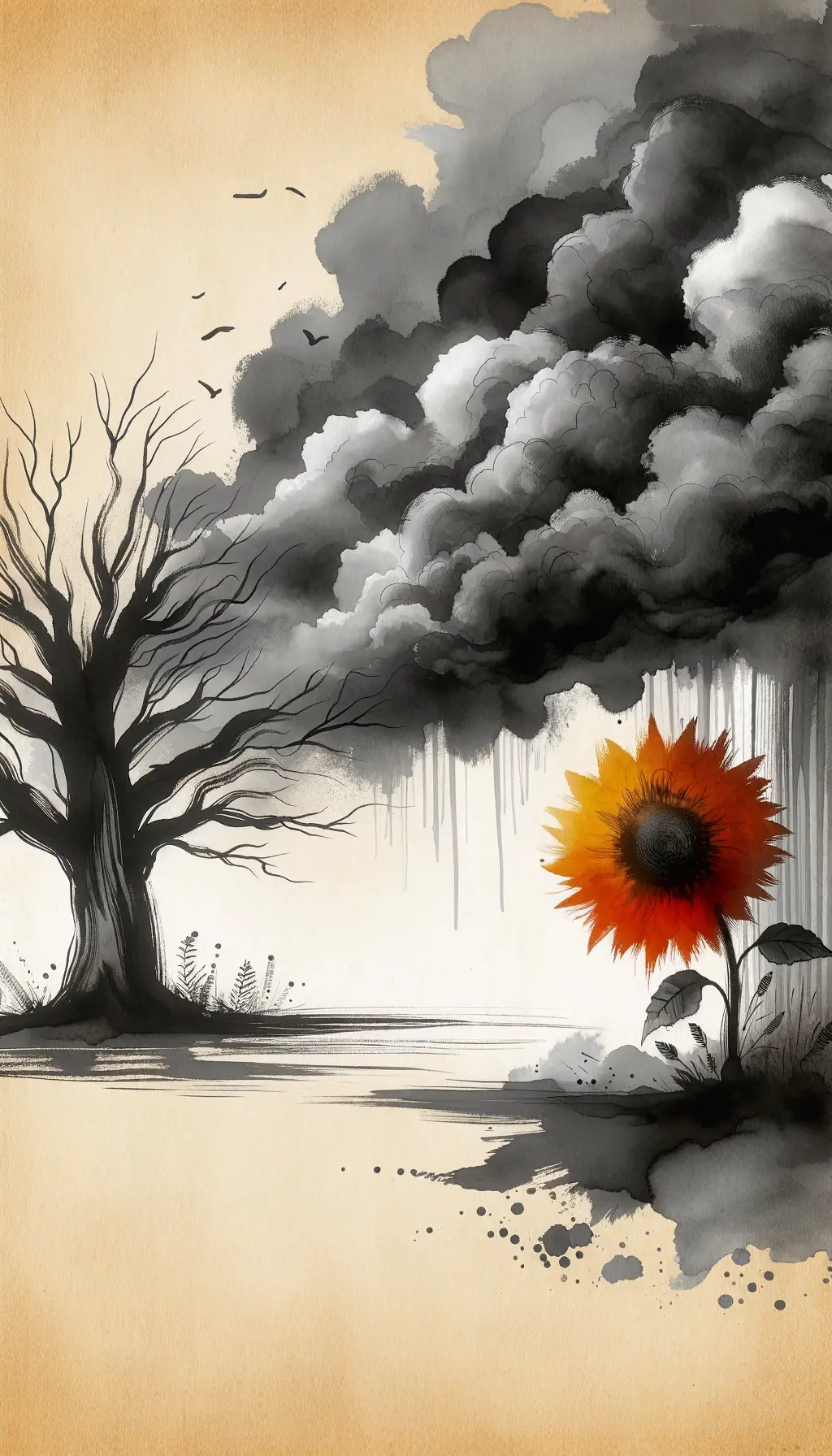 Embrace of Resilience: Shadows and Blossoms in Therapy