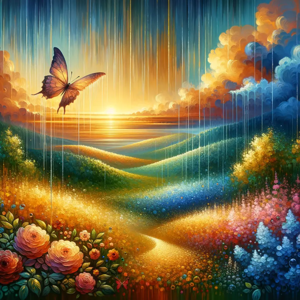 Whispers of Blossoming Tranquility: Surrendering to the Golden Meadows