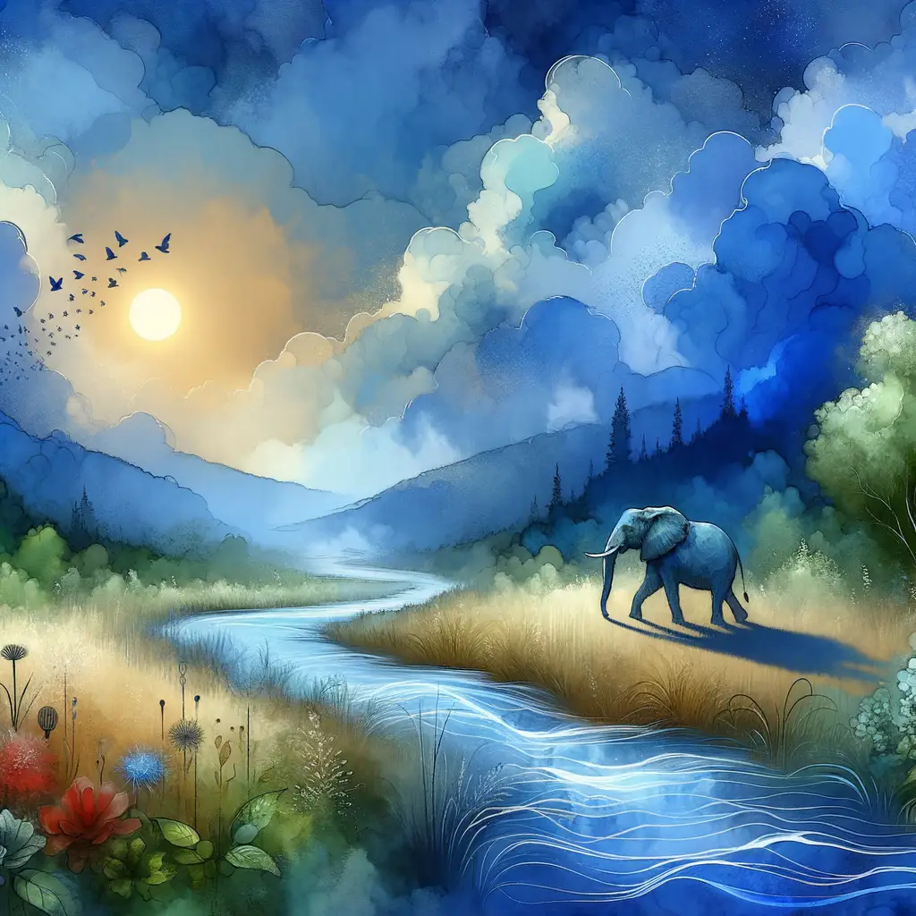 Solace of the Serene Meadow: Unspoken Emotions in Watercolors