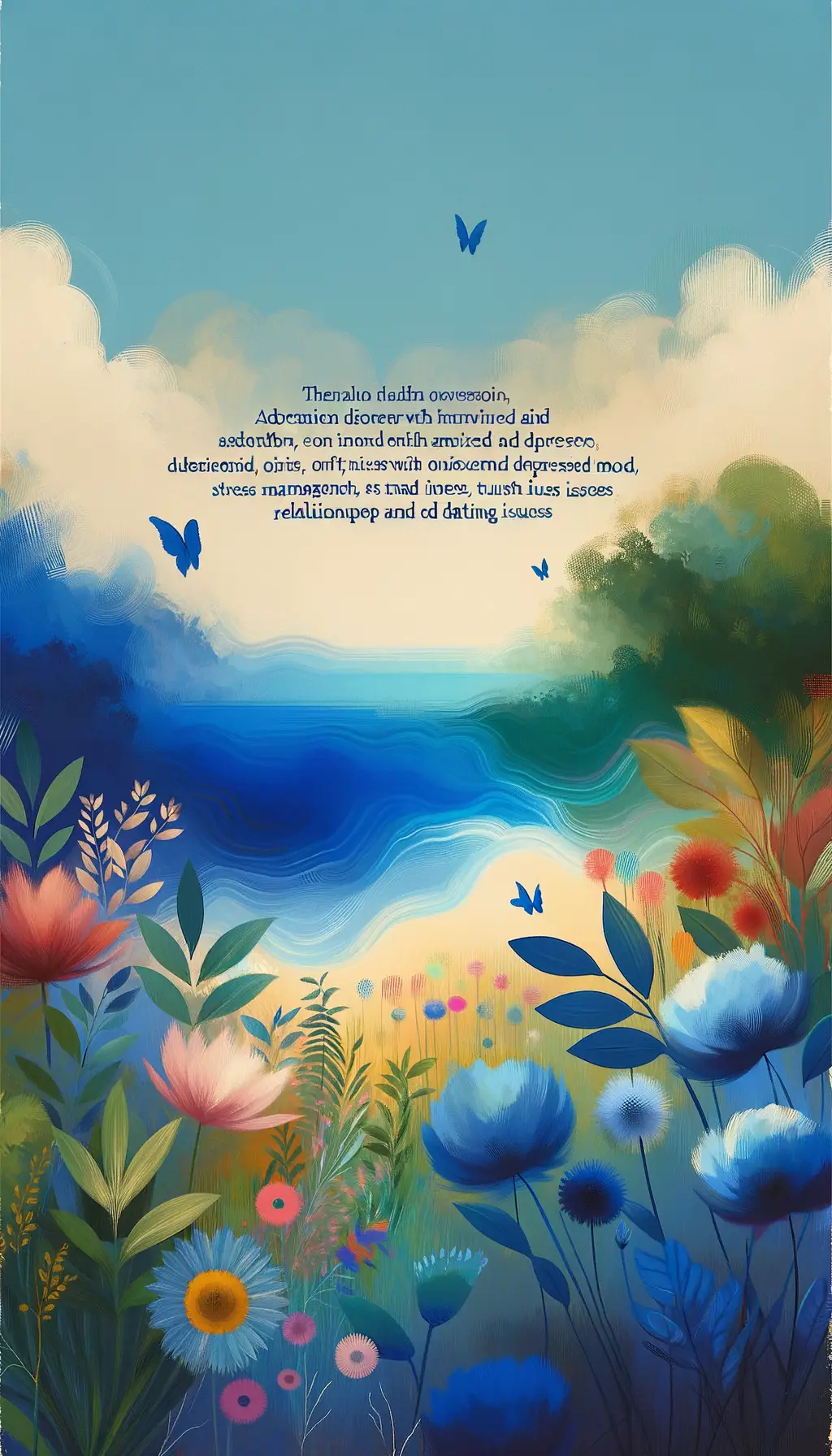 Whispers of Resilience: A Blooming Symphony in Blue