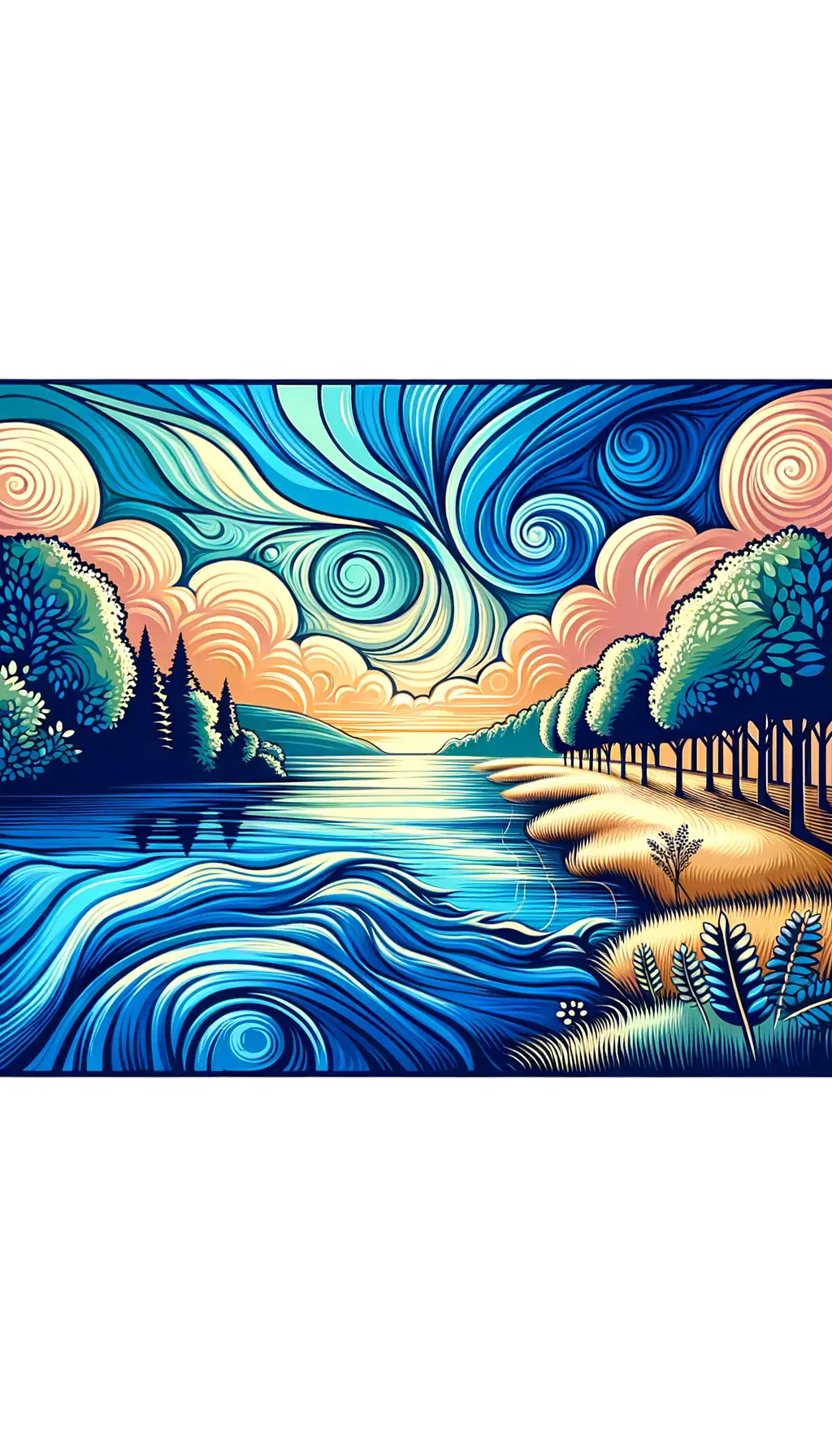 Whispers of Healing: Melodies in Serene Blue