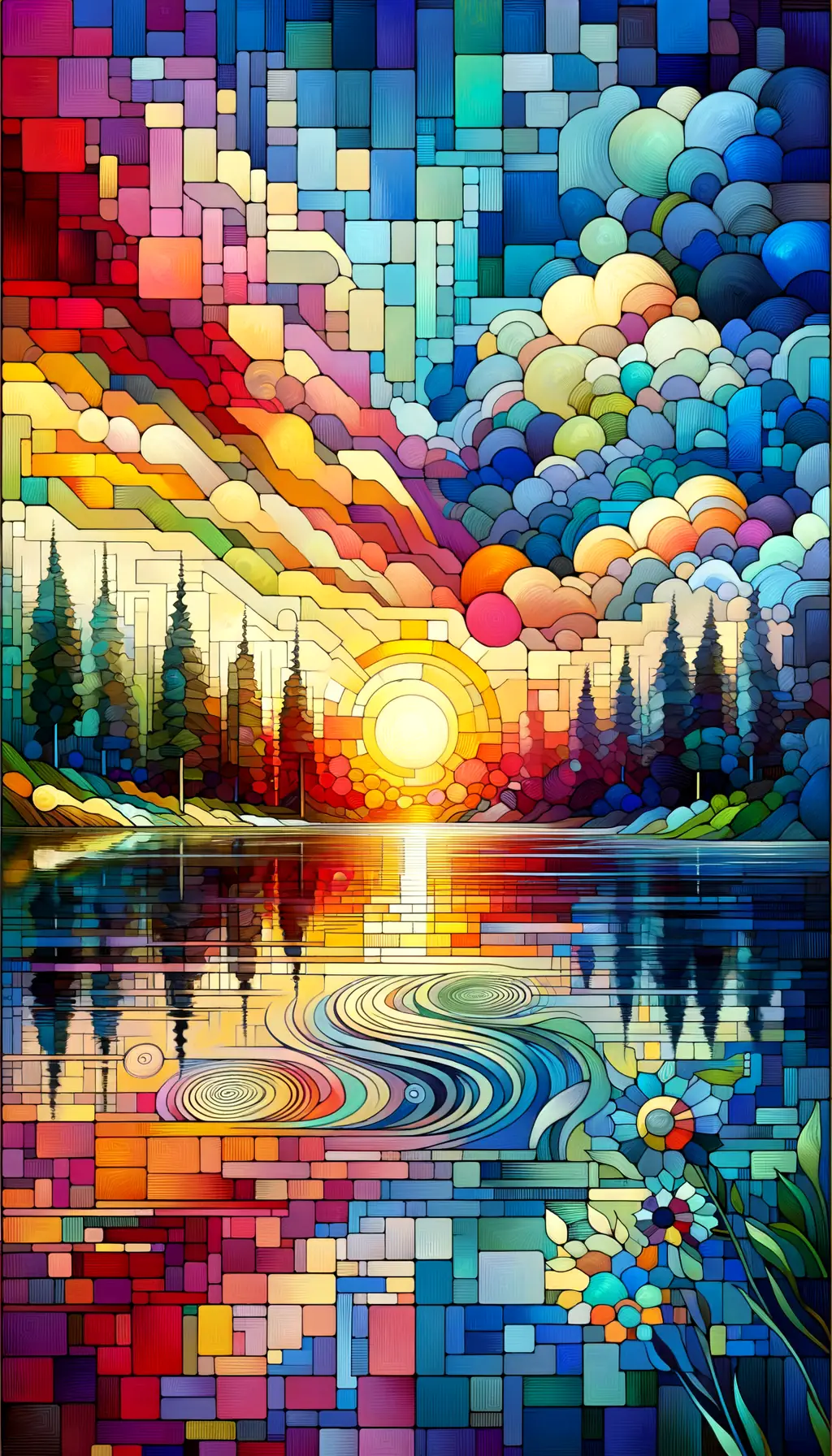 Harmony's Awakening: Dance of Sunrise, Rain, and Breeze