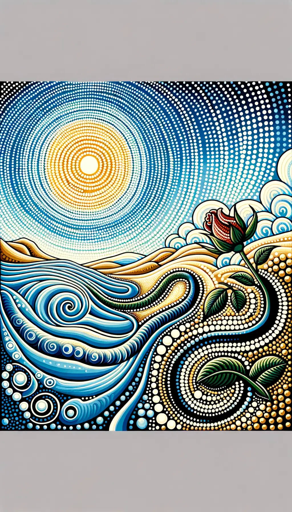 Floración del Alma en el Río Serpentino"
(Blossoming of the Soul in the Serpentine River)