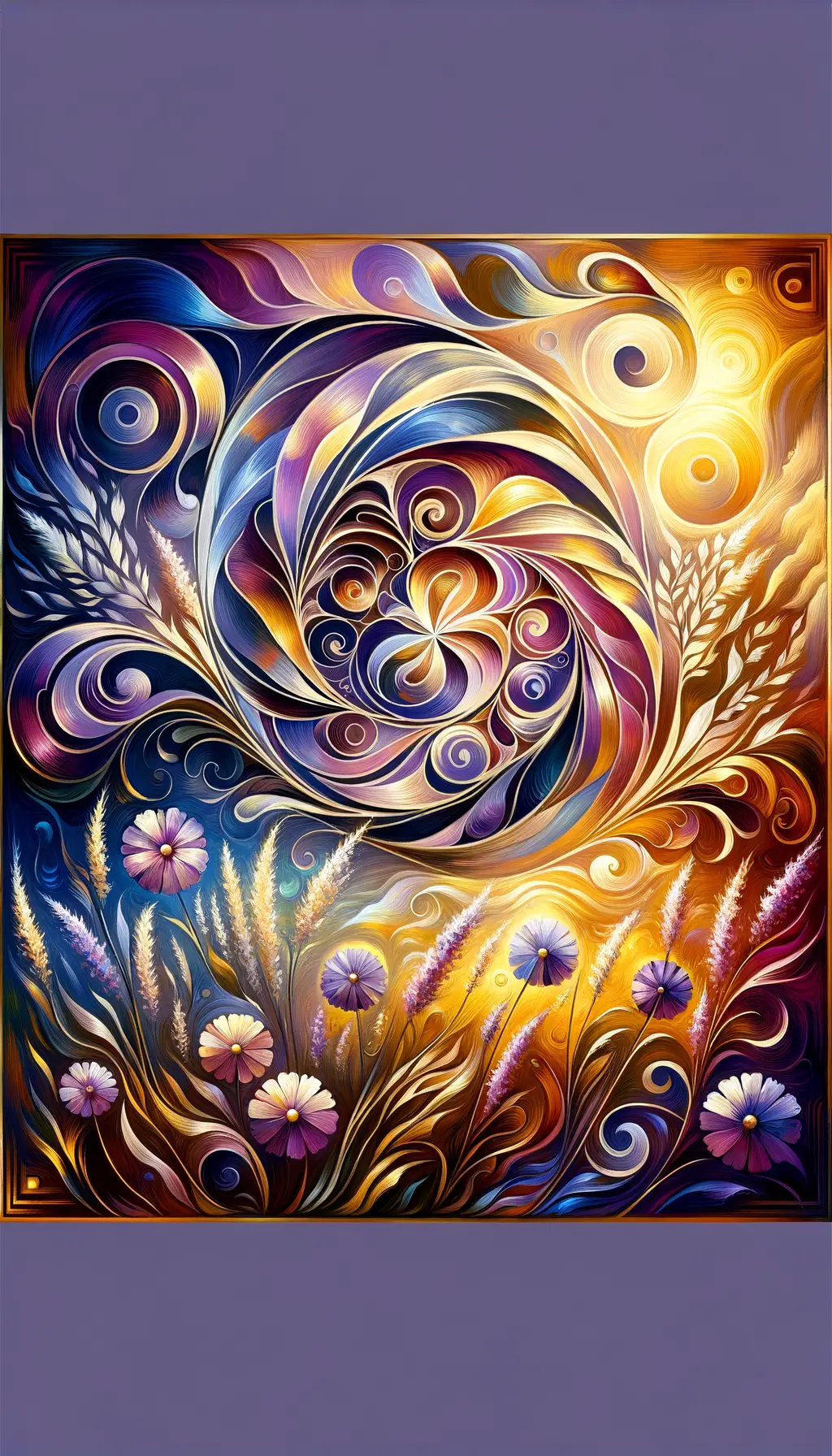 Golden Serenity: An Ode to Anxiety's Colorful Embrace