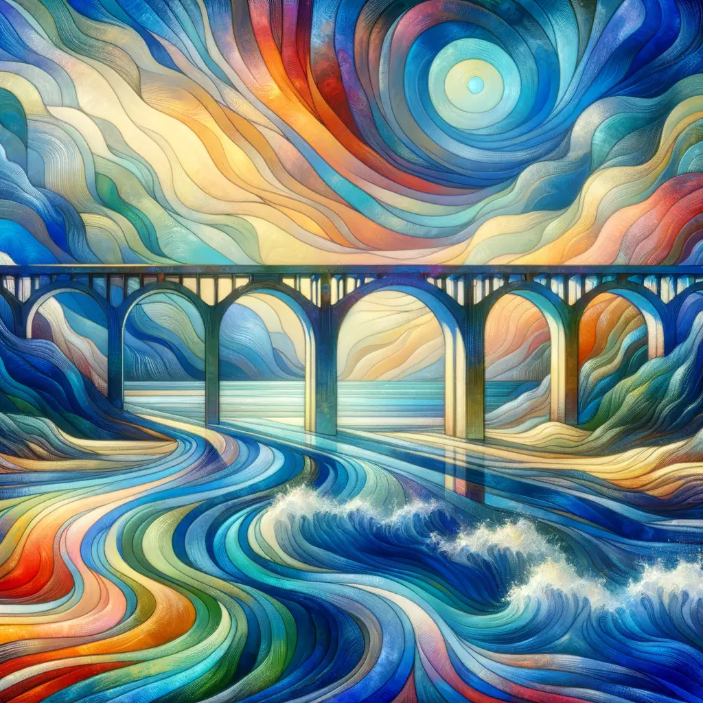 Whispers of Azure: Bridge of Renewal and Hope