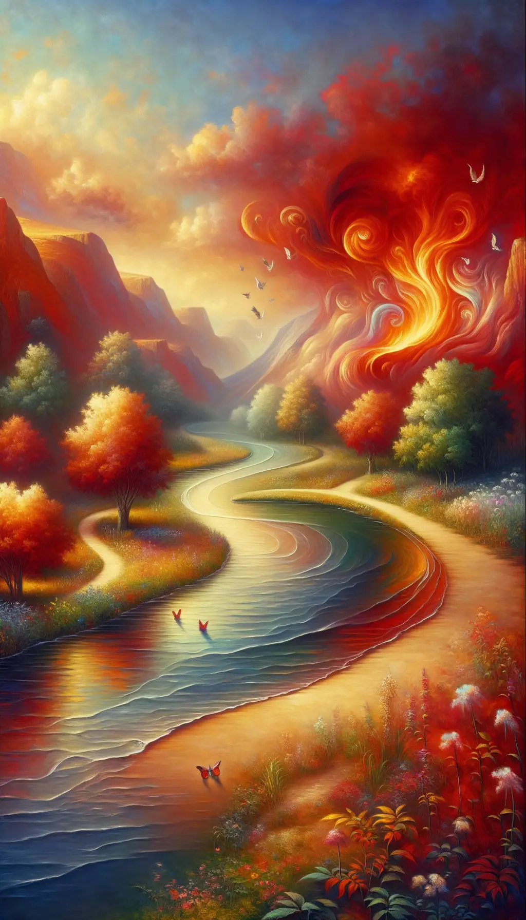 Embers of Transformation: Whispers Along the River of Anguish