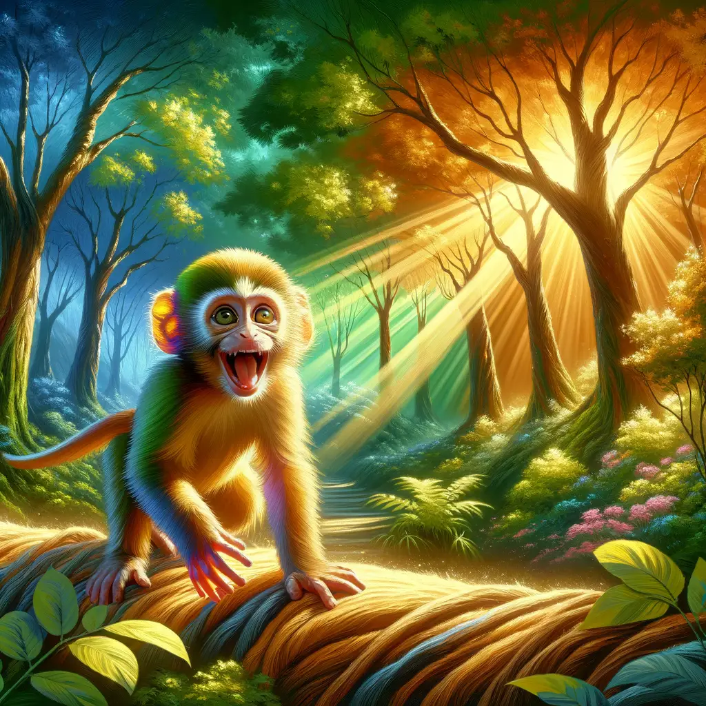 Whispers of Wild Serenity: Dance of the Unfettered Monkey