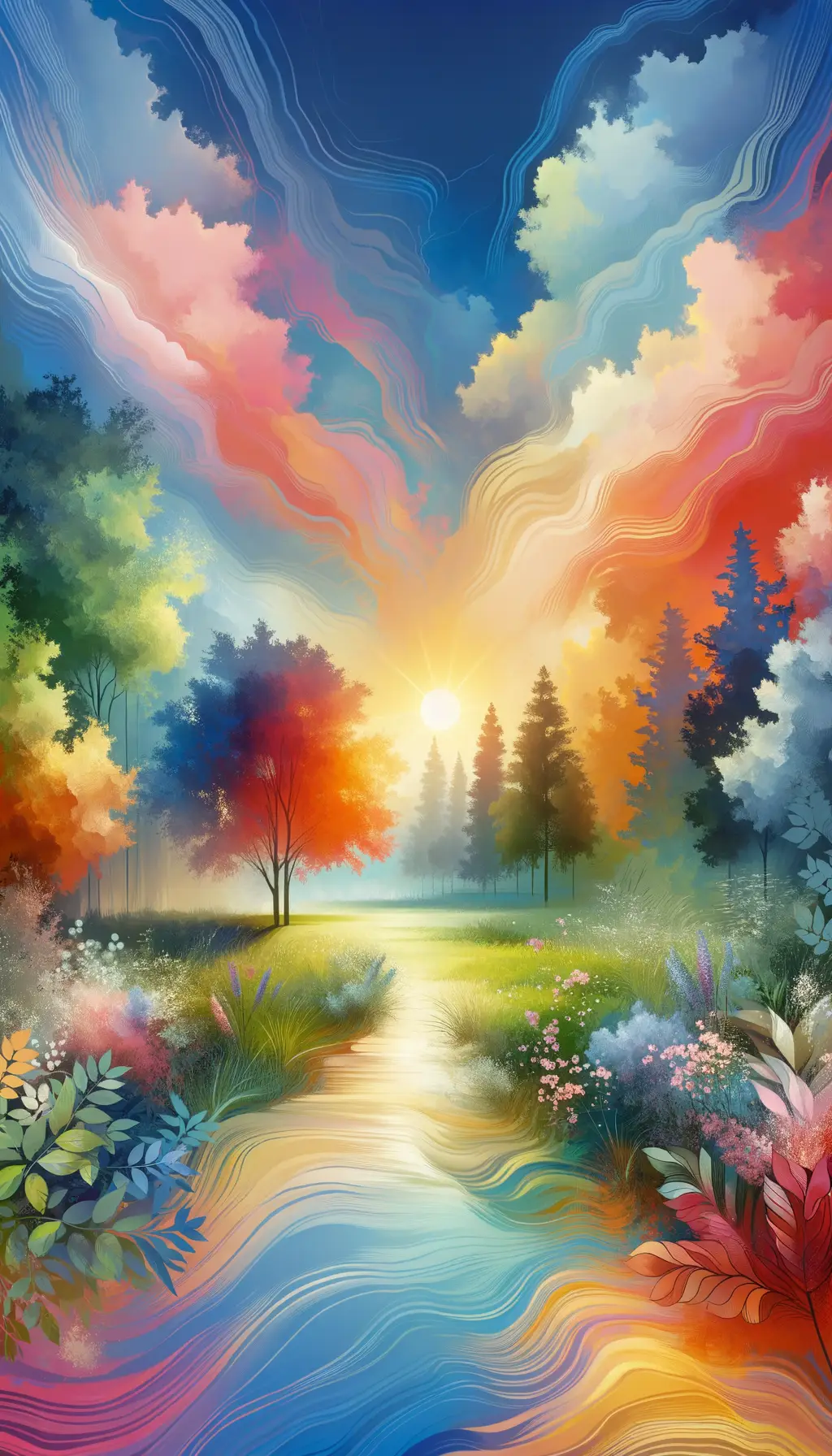 Whispers of Dawn: A Meadow's Healing Embrace
