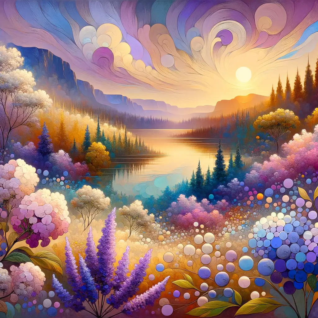 Whispers of the Lavender Sky Garden