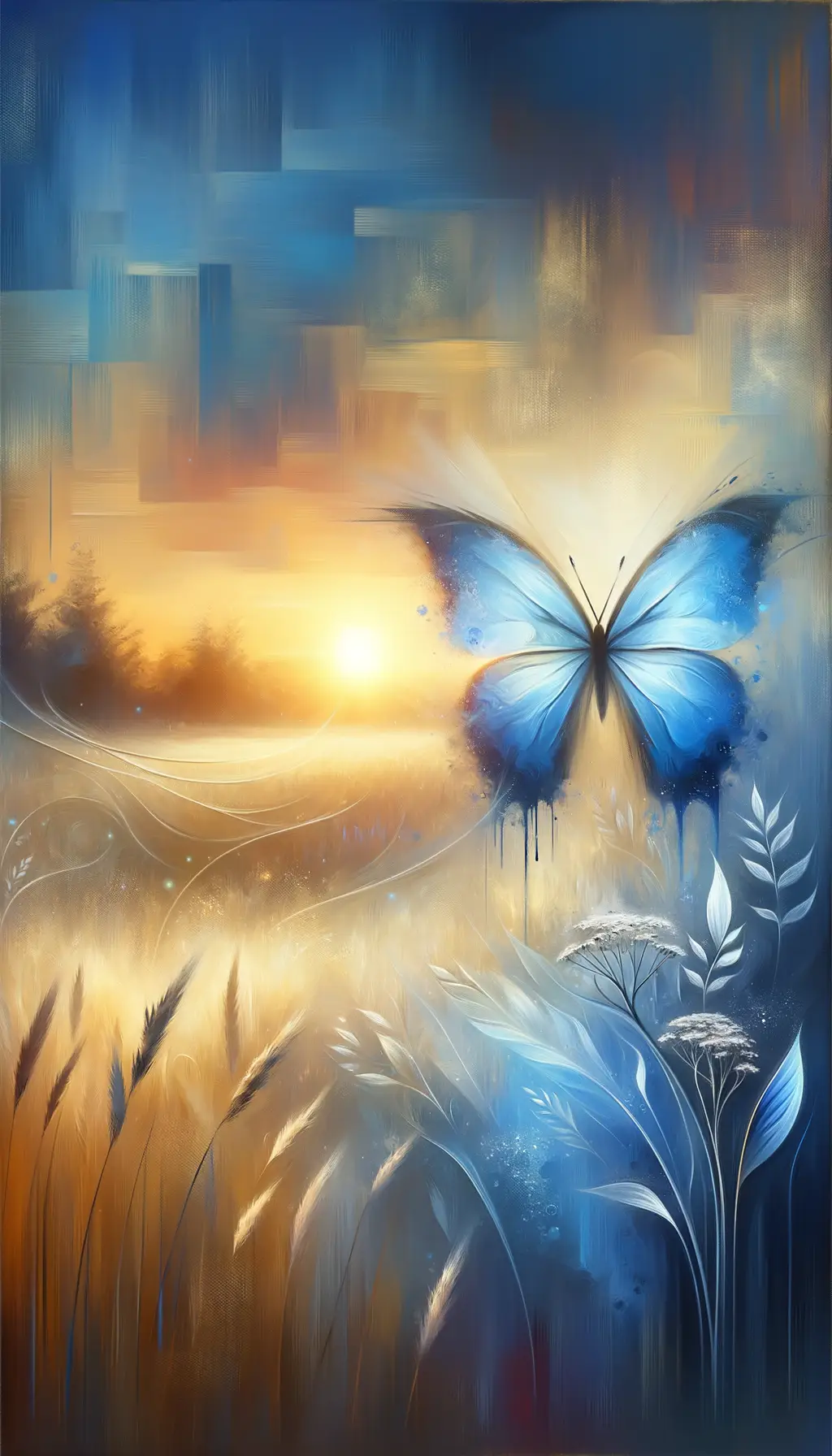 Whispers of Transformation: Golden Meadow's Butterfly Dance
