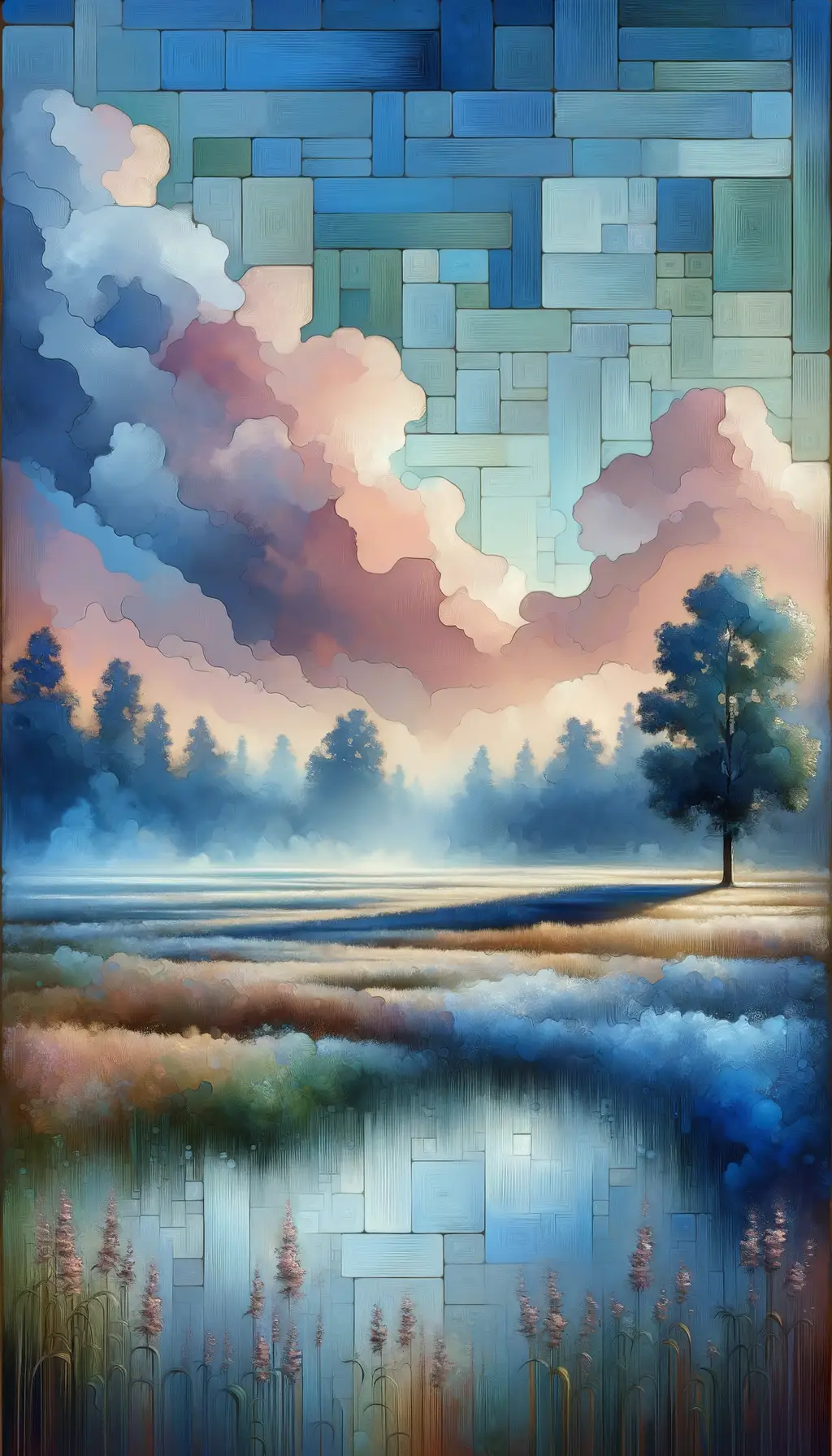 Velvet Meadows: Dawn's Tranquil Embrace