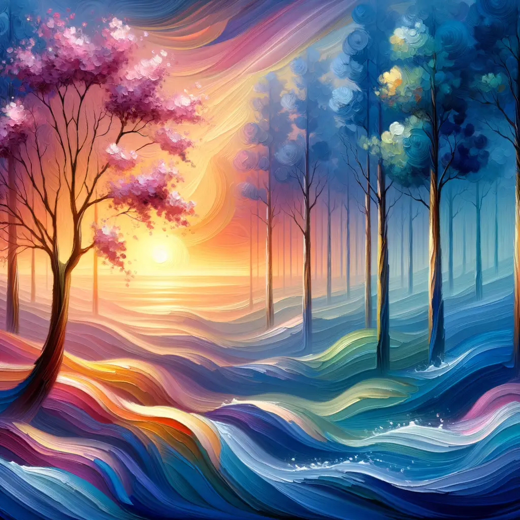 Serenity's Breath: Symphony of Sunset Whispers
