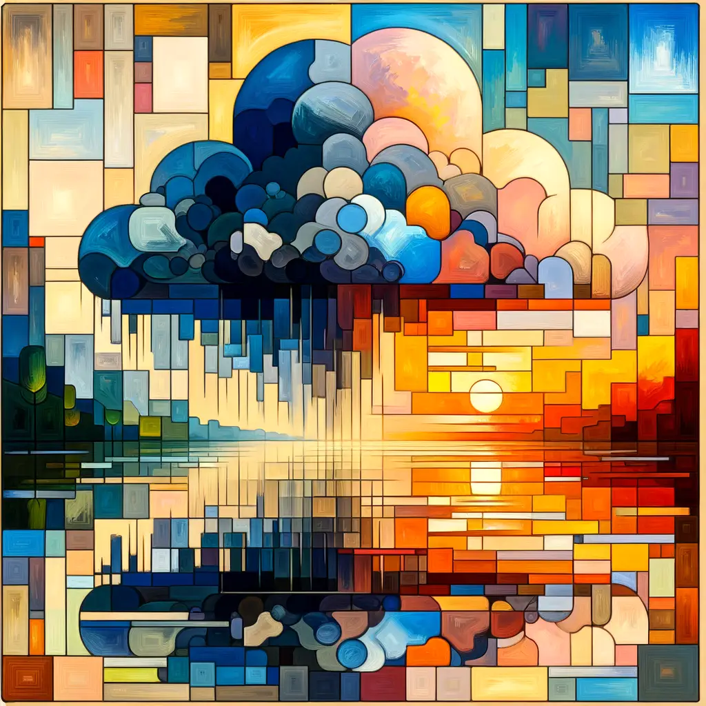 Whispers of Resilience: Serenity Reflected in Cubist Therapy