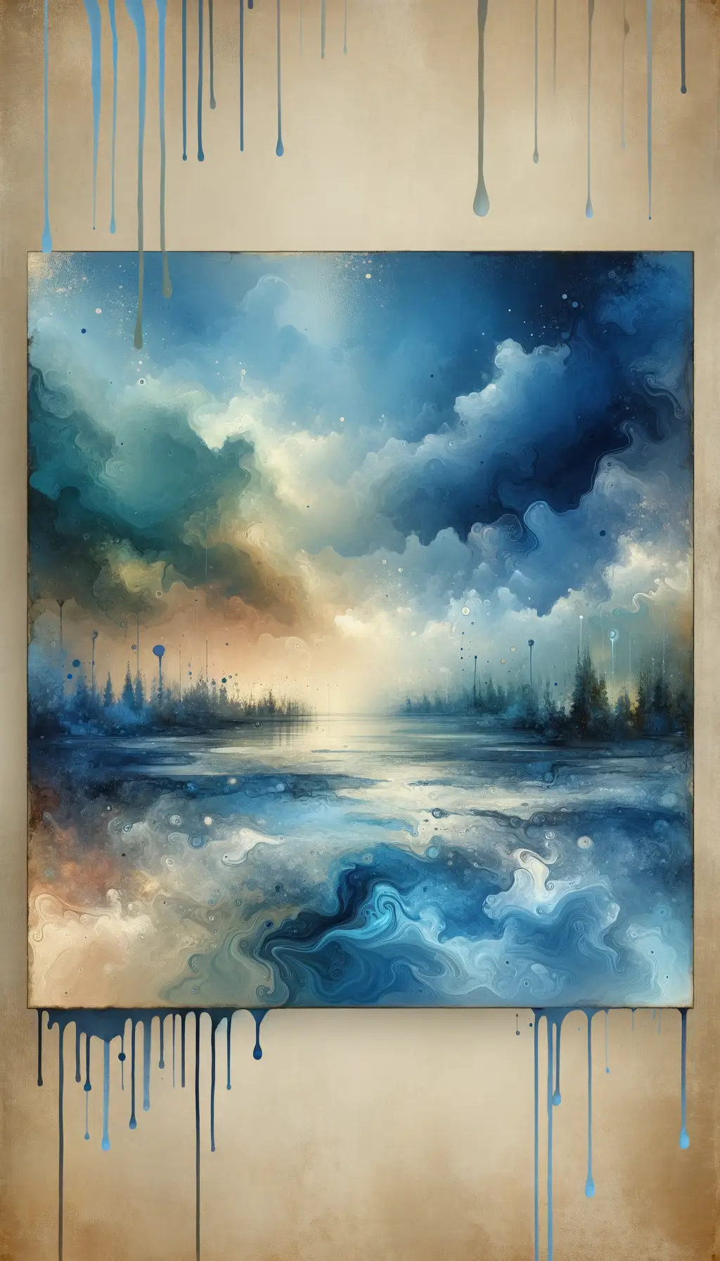Whispers of Transformation: Elegy of Blue Storm and Rainbow