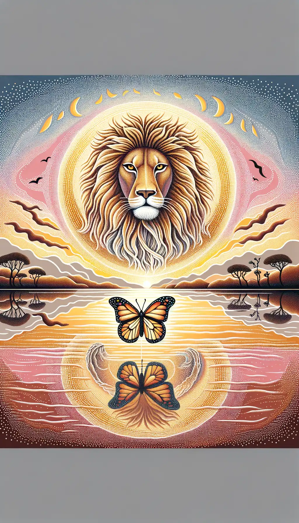 Luminous Embrace: Serenity's Revelation Beneath the Sunset