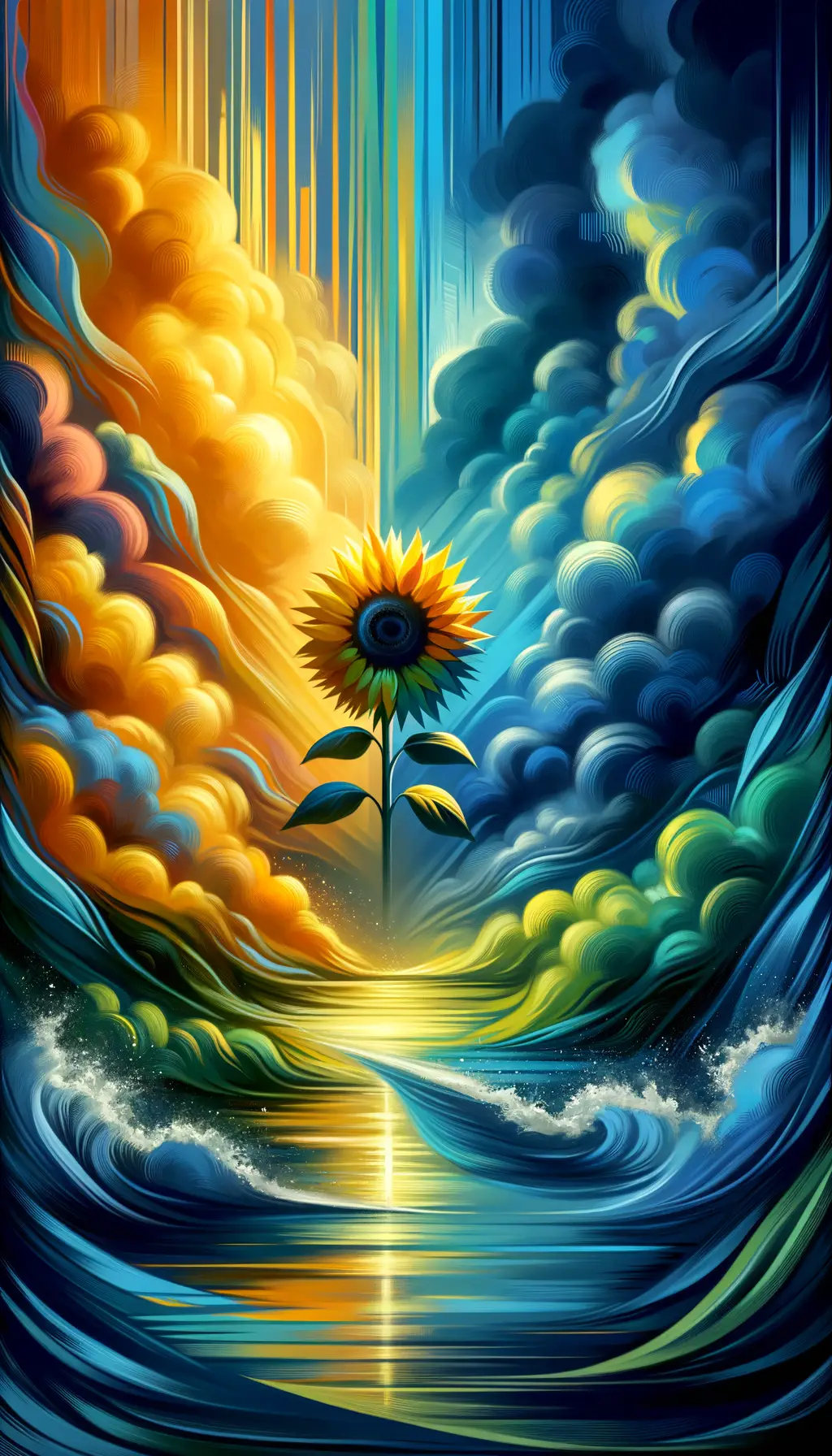 Resilient Reverie: Sunflower in Emotional Spectrum