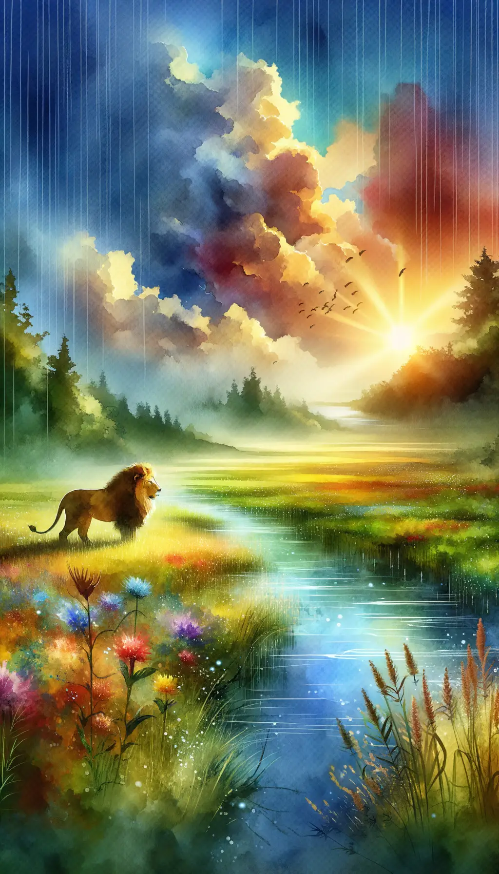 Resilient Radiance: A Solace in the Lion's Roar