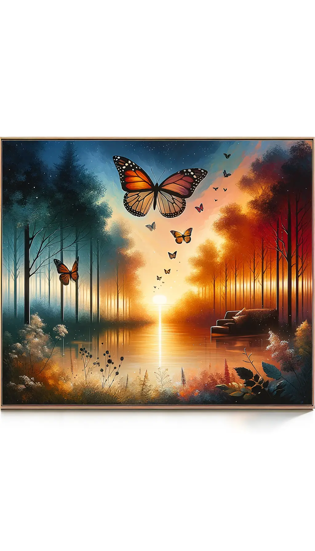 Whispers of Transformation: Journey of the Sunset Butterfly