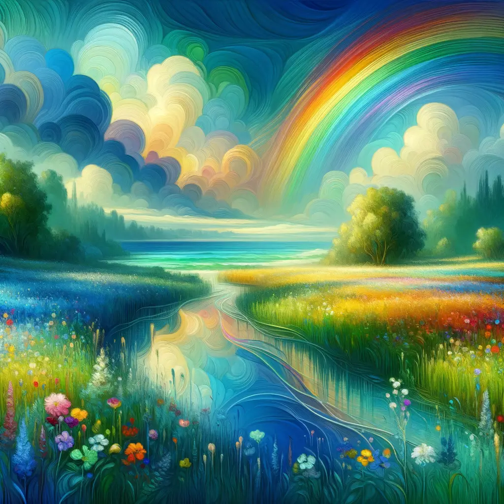 Tapestry of Unveiled Emotions: Where Rainbows Meet the Mind