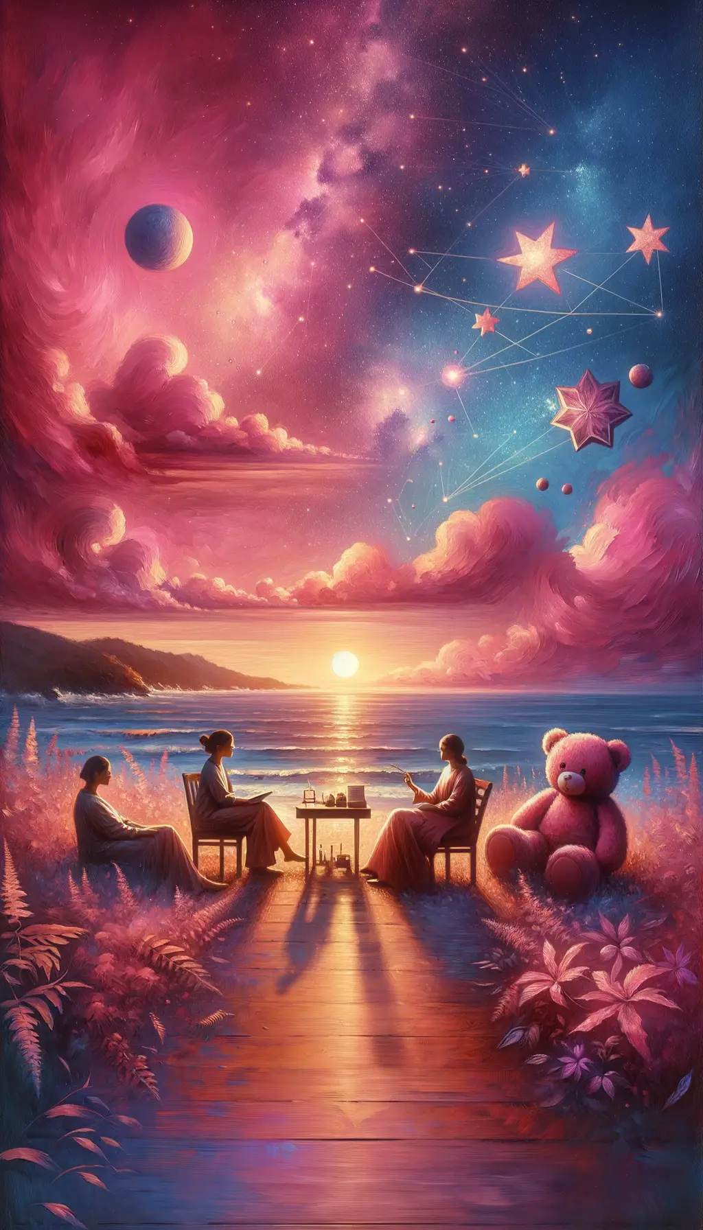 Twilight's Therapy: Strength and Softness in Rosy Reverie