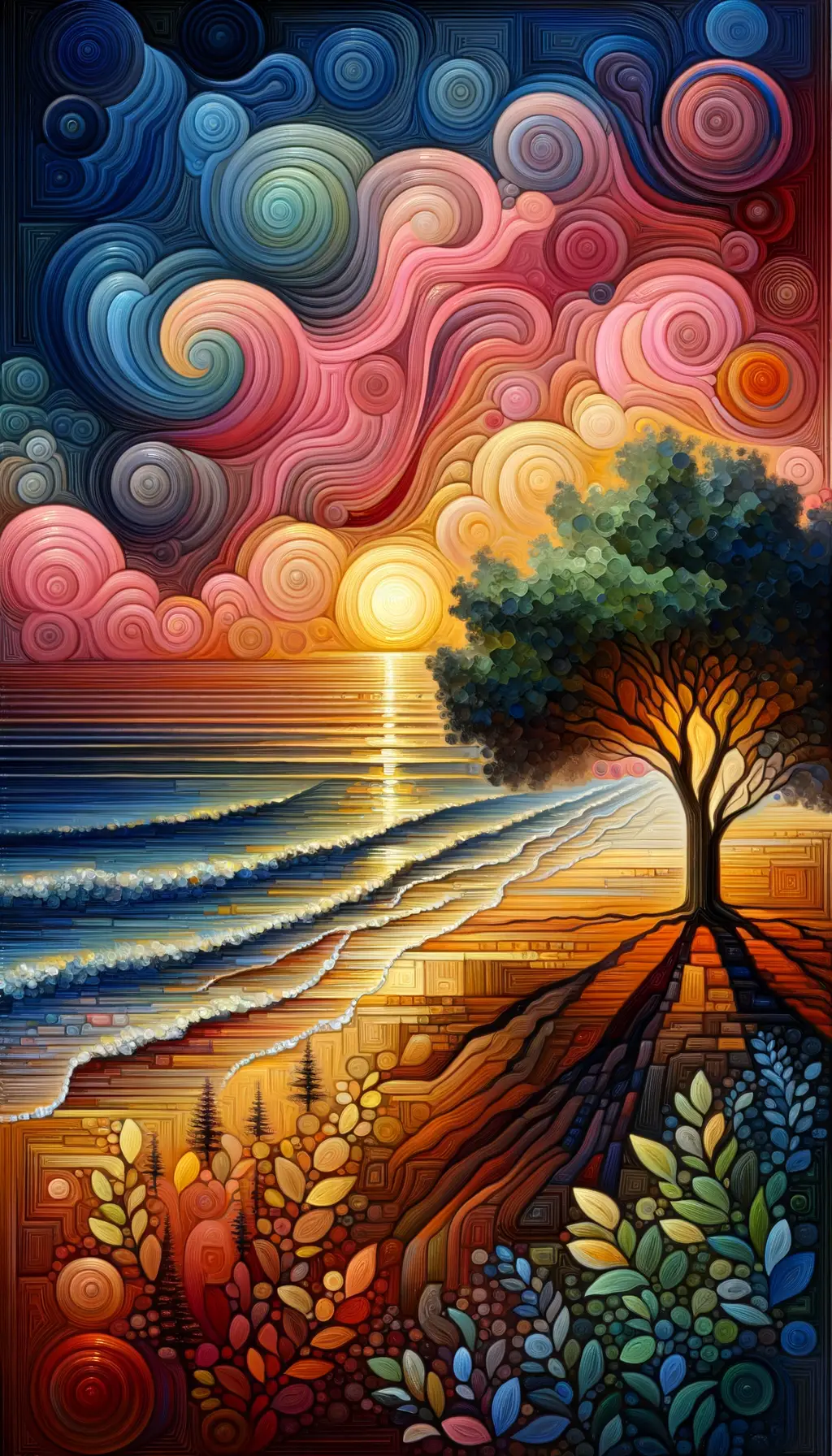 Whispers of Resilience: Harmony in Sunset's Embrace