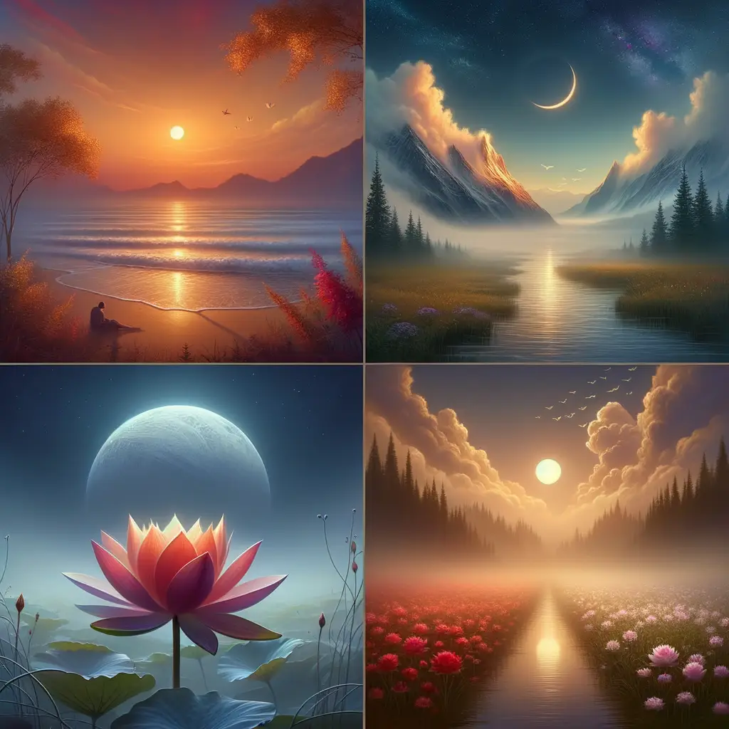 Transcendence: Blossoming Souls in Twilight's Embrace