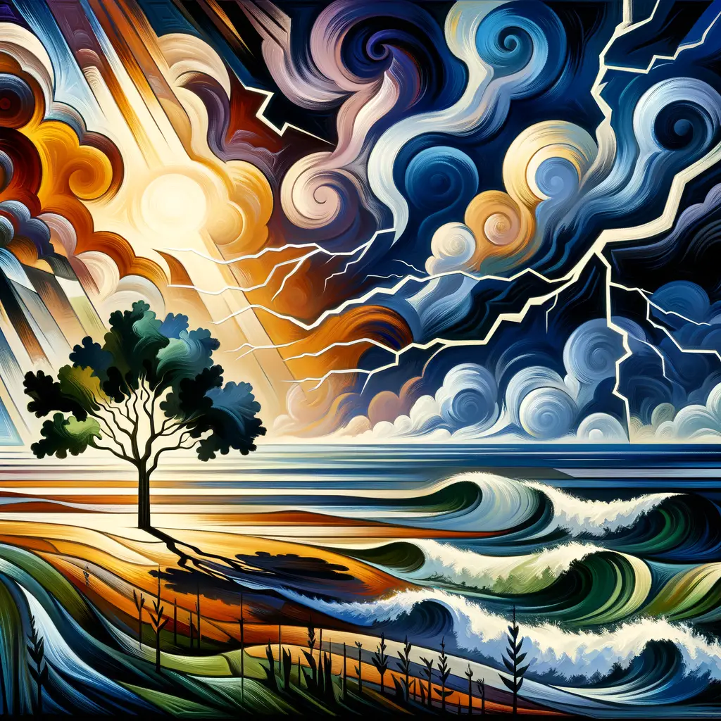 Whispers of Resilience: Echoes of the Stormy Embrace