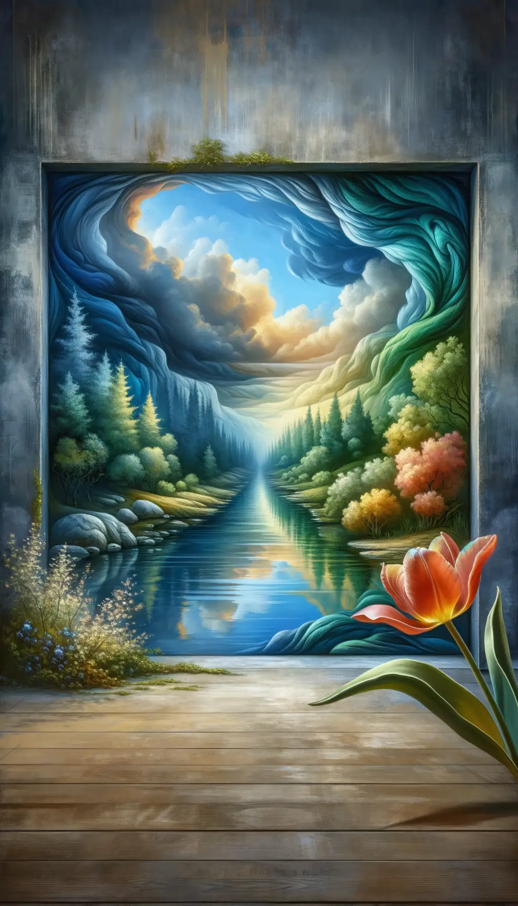 Emergence of Serenity: River's Whisper, Tulip's Song