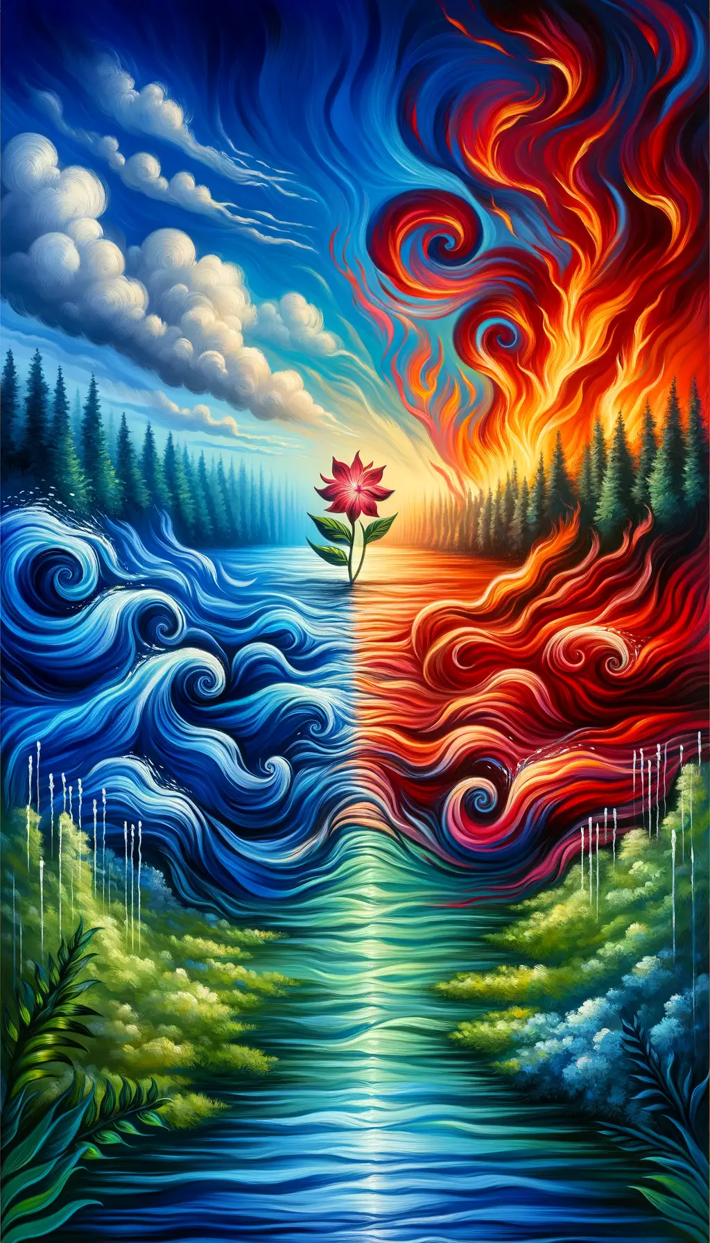 Whispers of the Soul: Bloom Amongst Flames and Waves