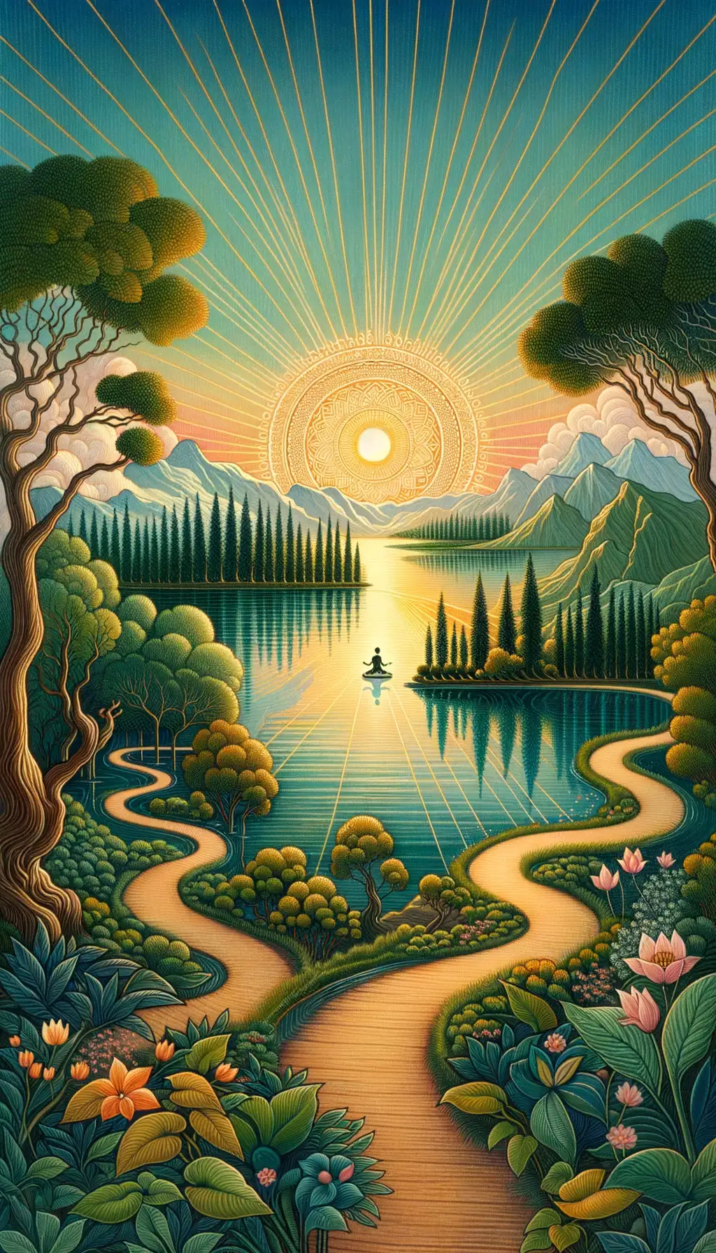 Whispers of Golden Labyrinths: Serenity's Reflections