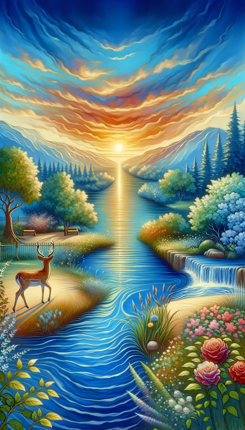 Tranquil River's Embrace: A Serene Journey Through Healing