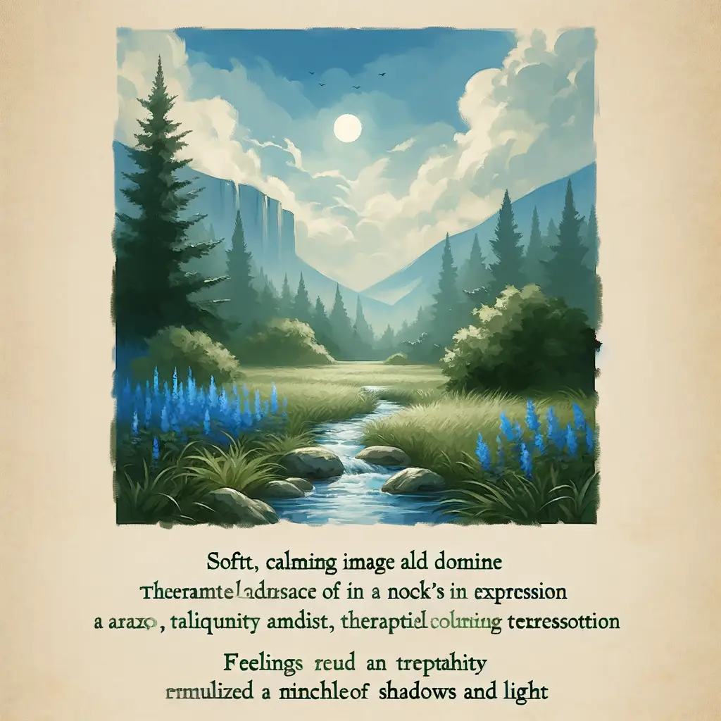 Ethereal Sanctuary: Whispers of Strength Beneath Tranquil Skies