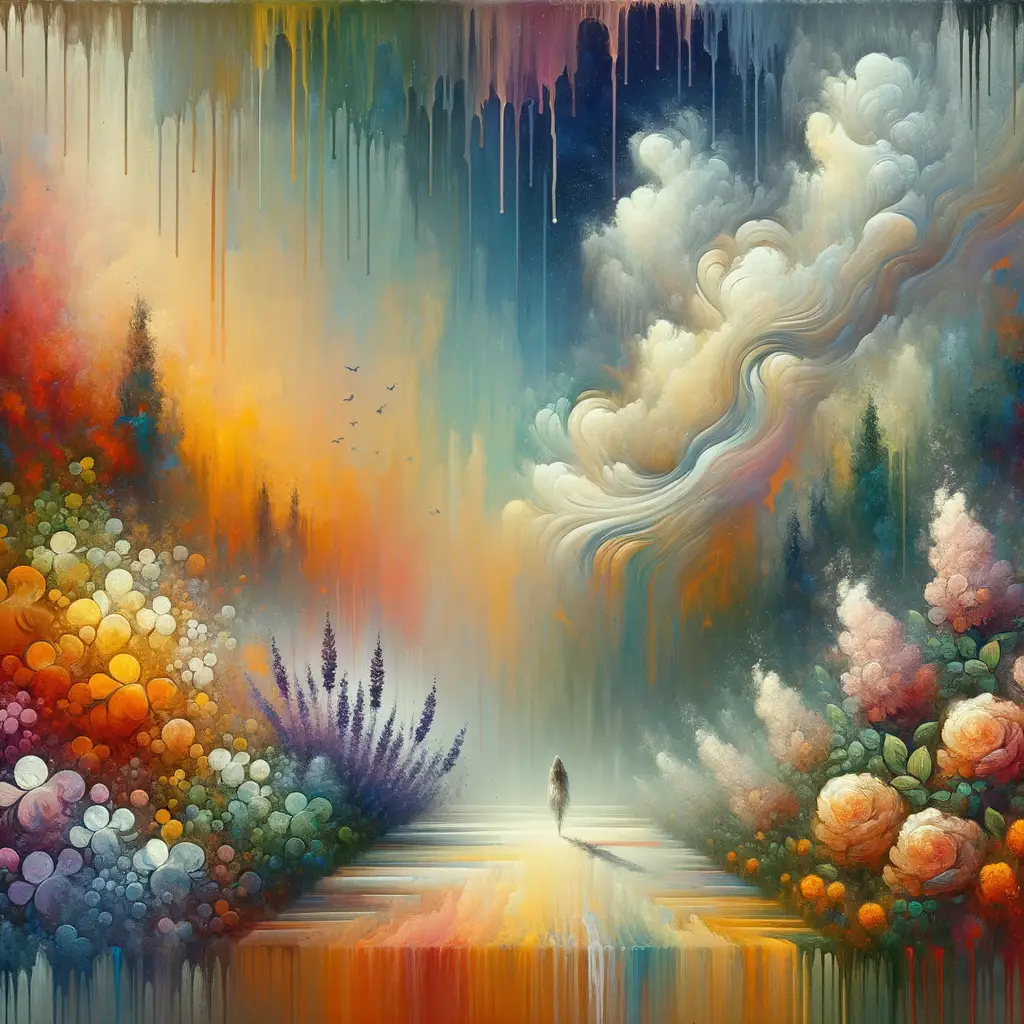 Whispers of Blossoms: A Symphony of Self-Reflection
