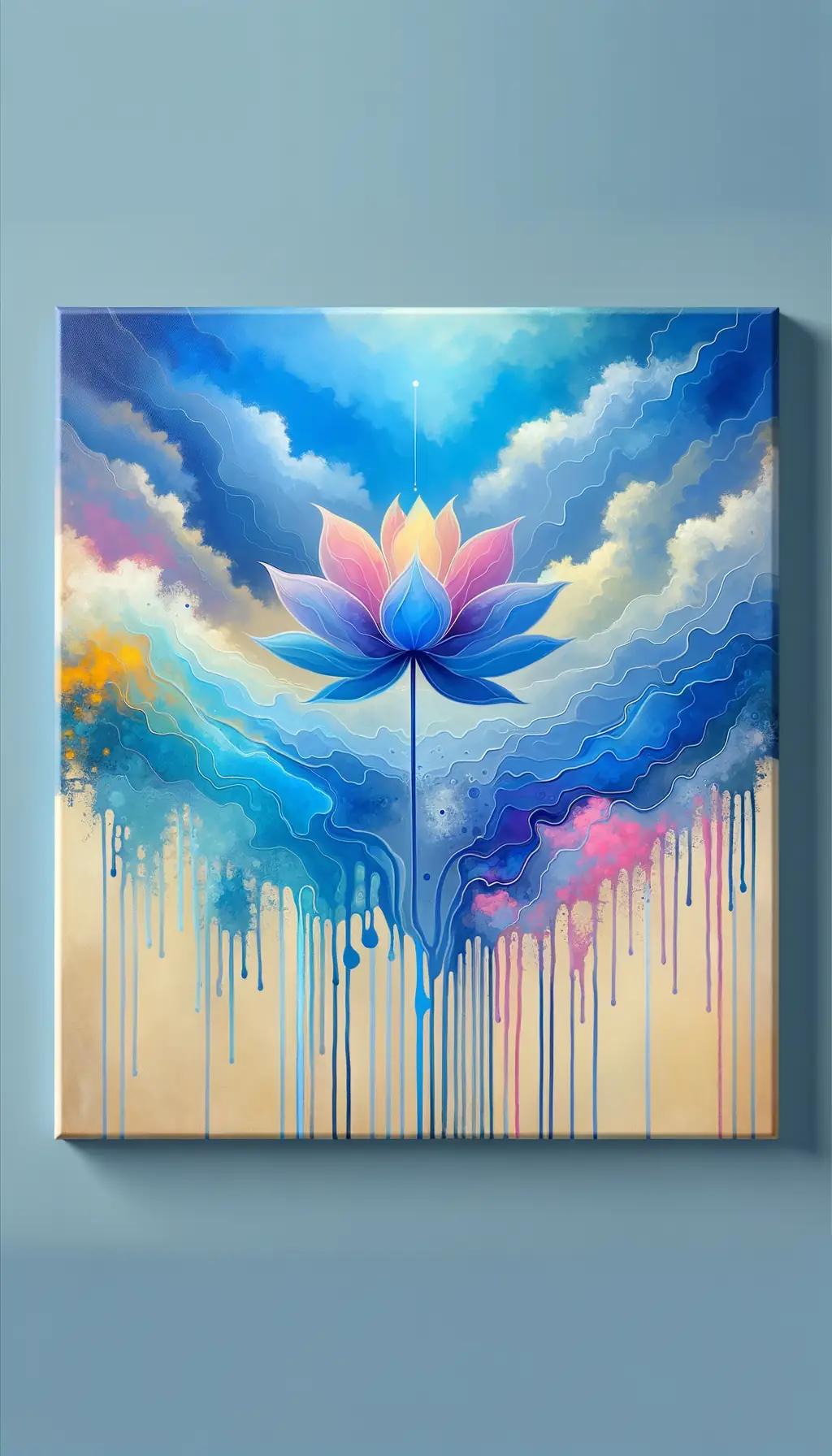 Lotus Skies: Blooms of Serenity in Anxious Waters