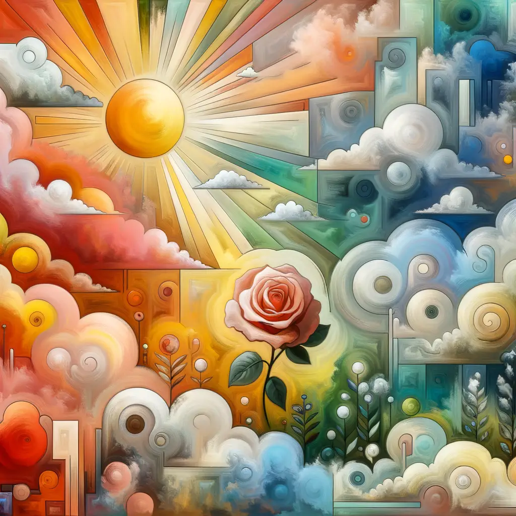 Sorrow's Weather Dance: Sunshine Amidst Stormclouds